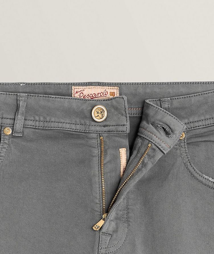 5-Pocket Style Vintage Washed Stretch-Cotton Jeans  image 1