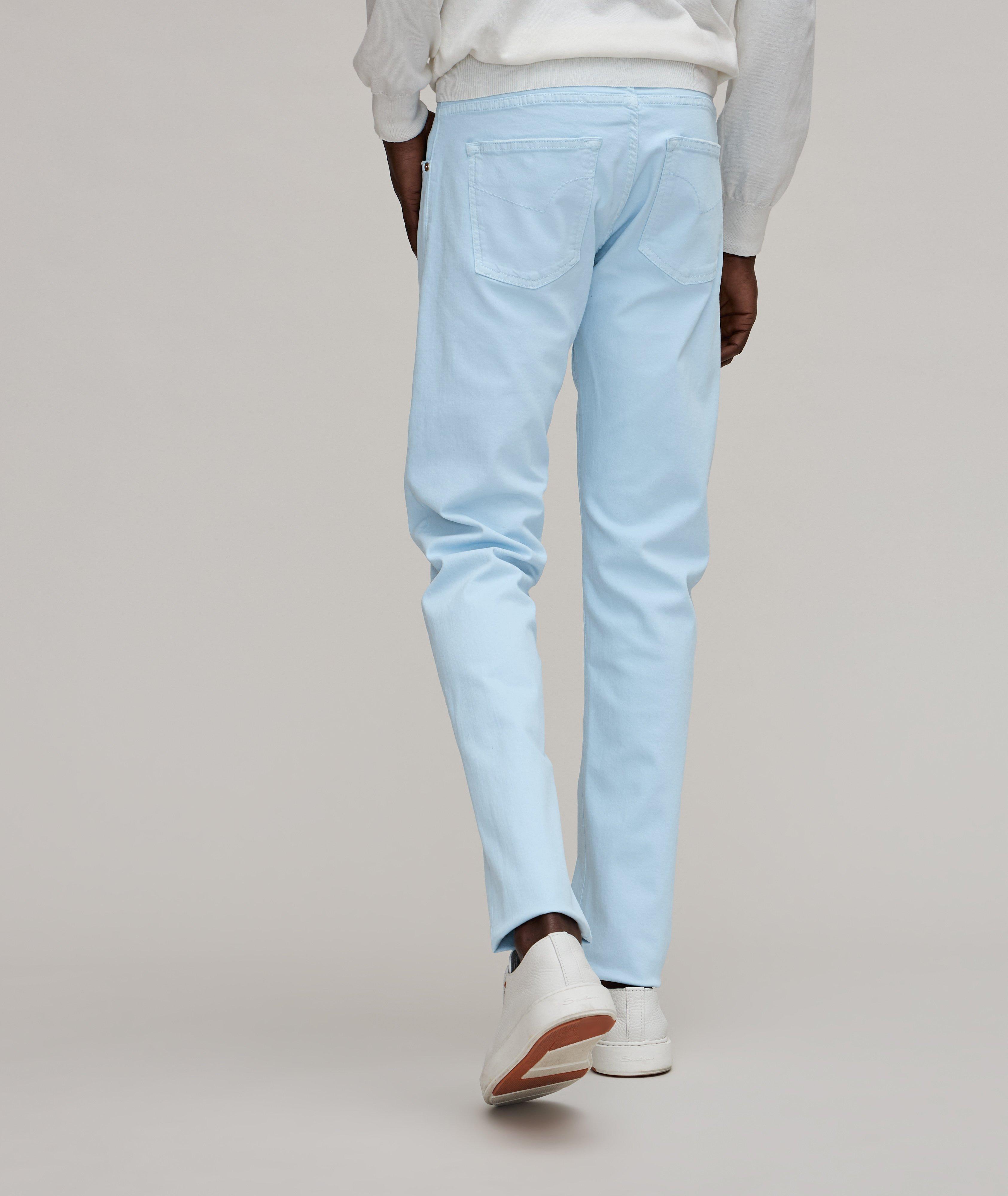 5-Pocket Style Stretch-Cotton Jeans  image 3