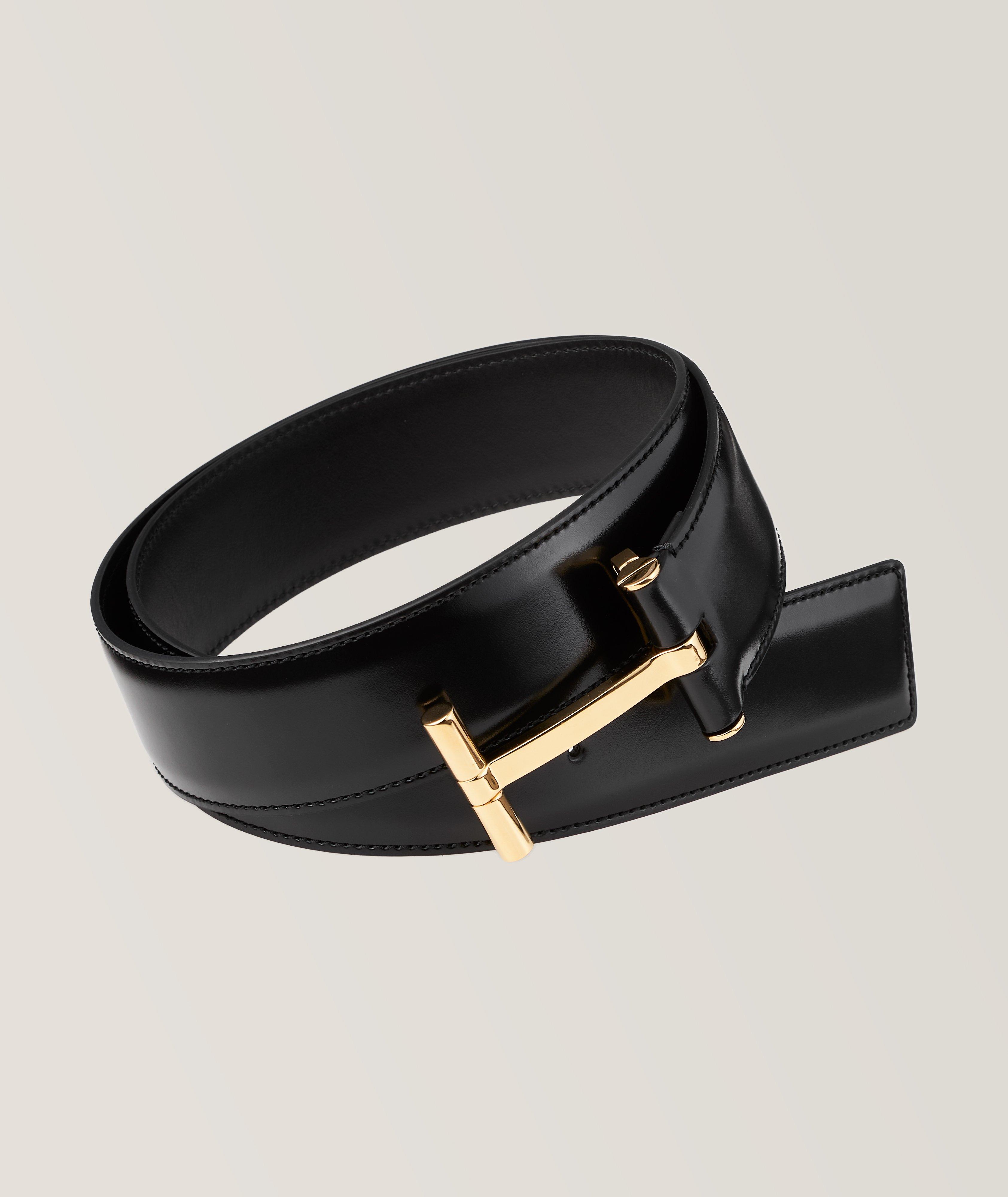 Classic T-Buckle Vacchetta Leather Belt