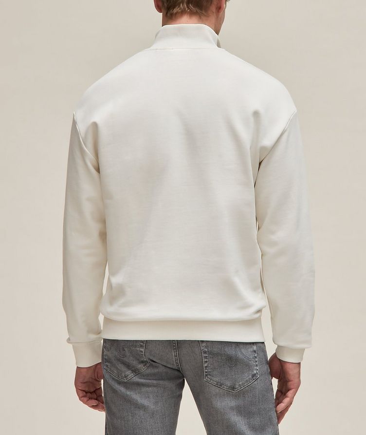 French Terry Cotton Quarter-Zip Sweater image 2