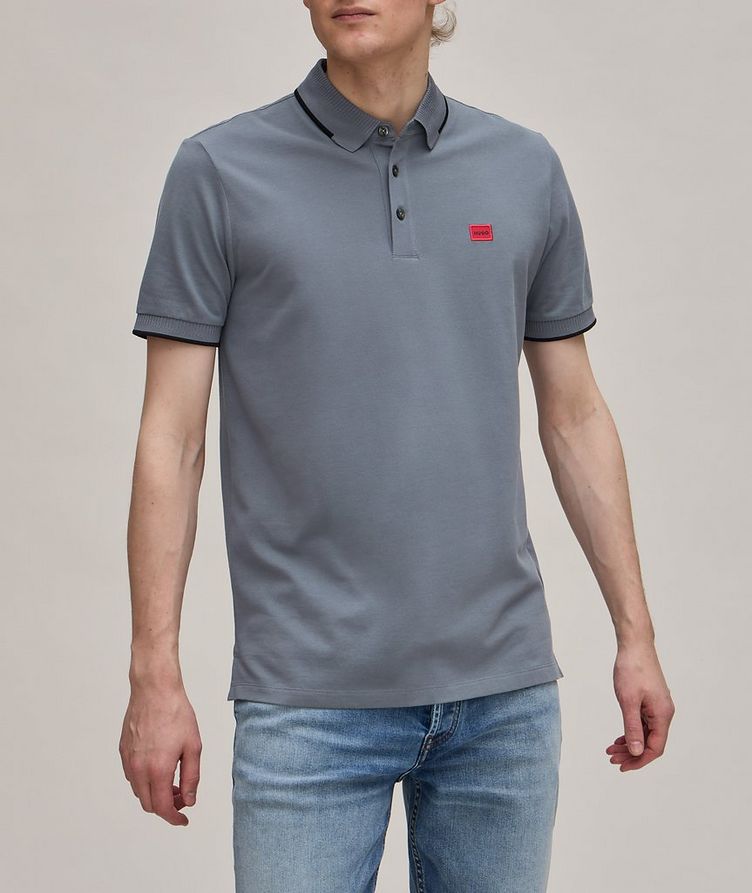Sustainable Contrast Tipping Cotton Piqué Polo image 1