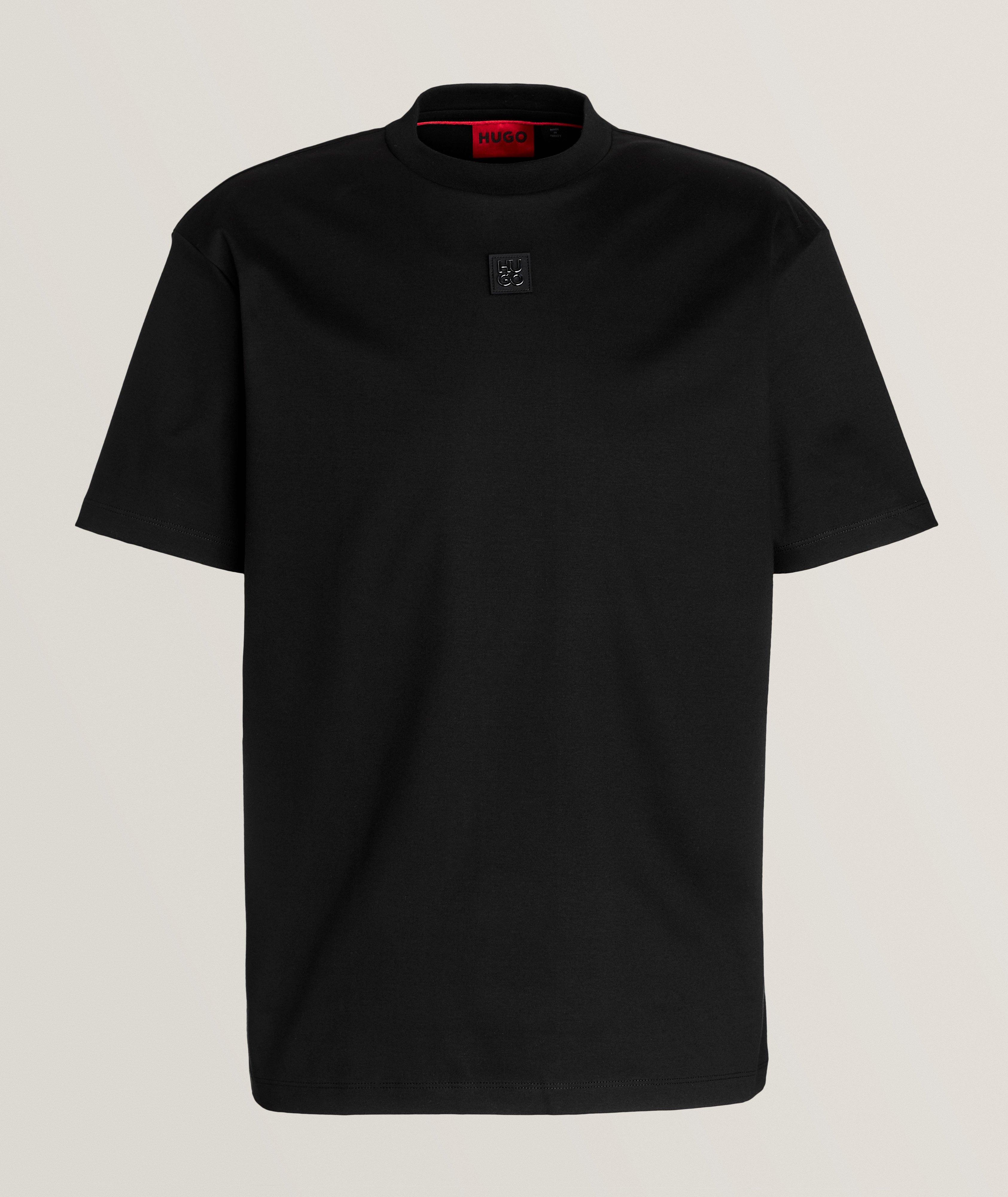 Stacked Logo Interlock Cotton T-Shirt image 0