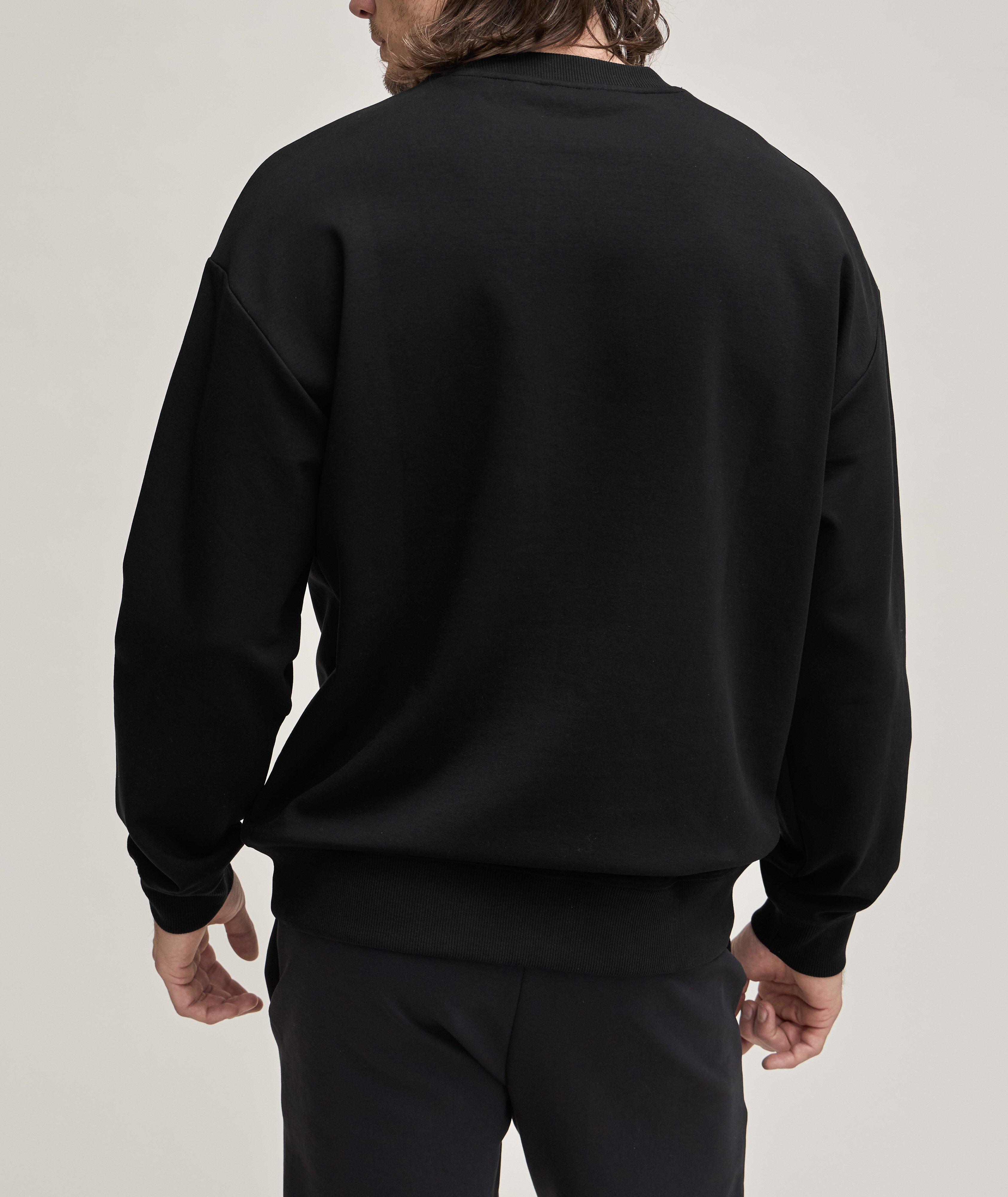 Stacked Logo Stretch-Cotton Sweater image 2