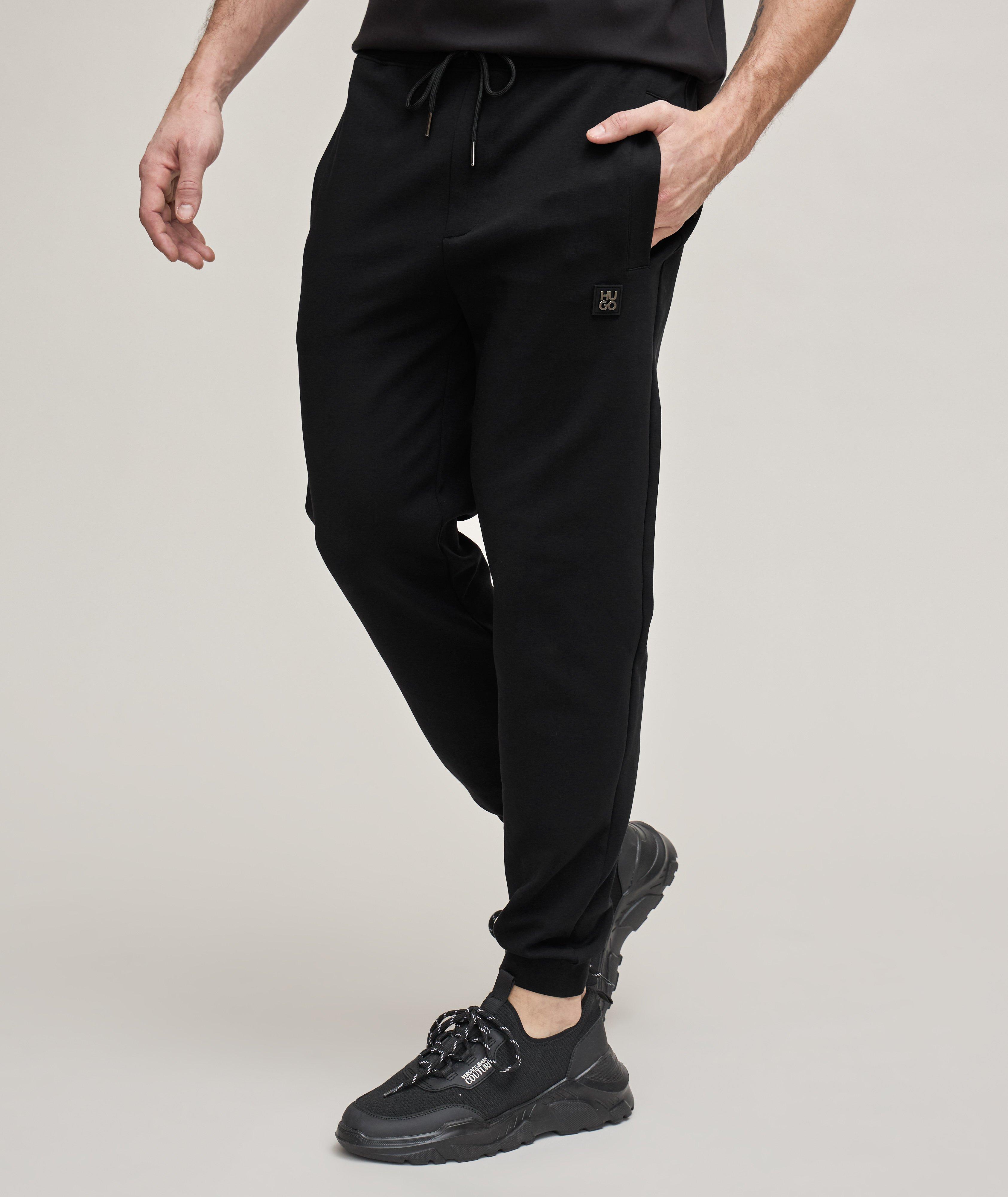 Stacked Logo Stretch-Cotton Sweatpants image 1