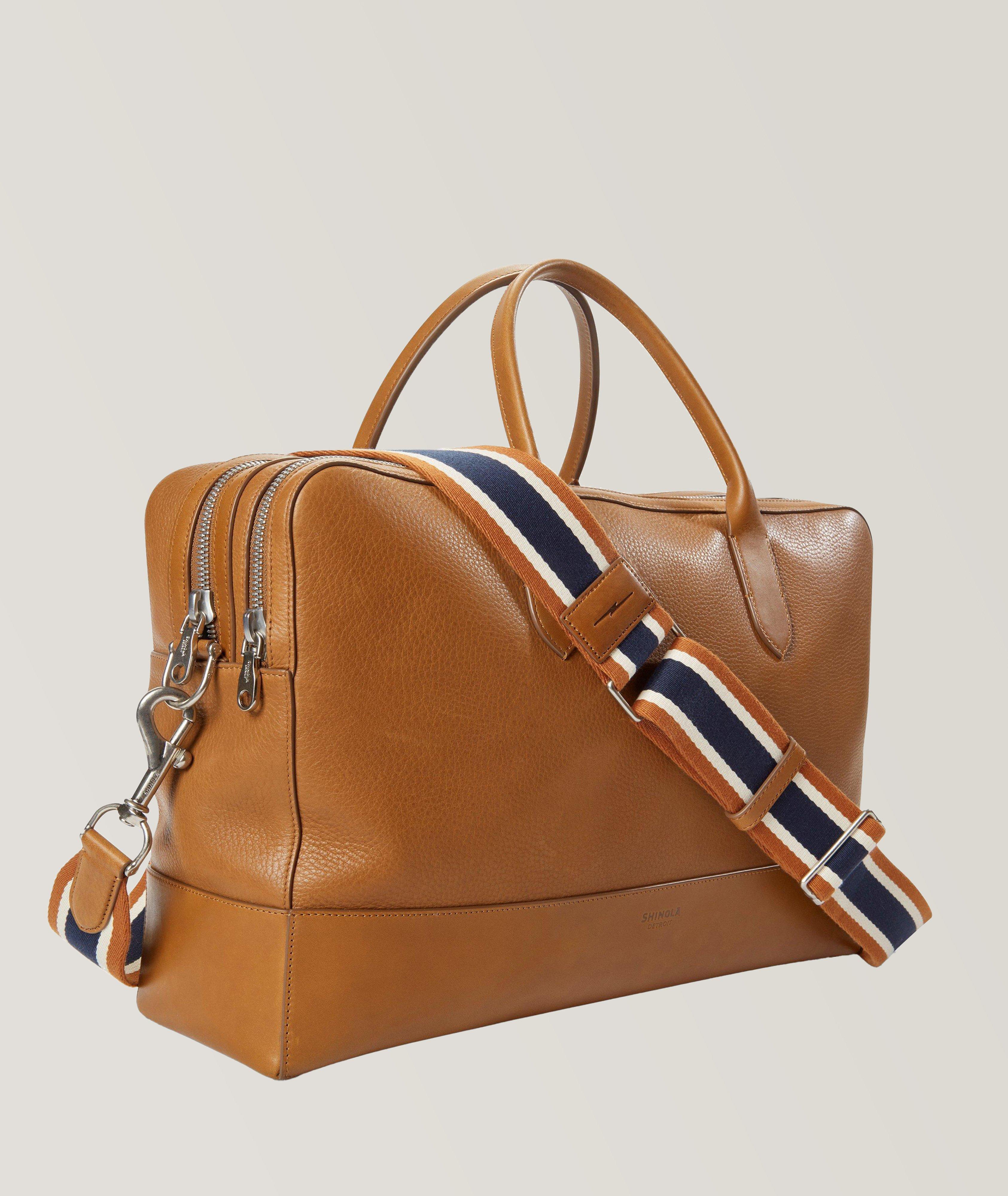 Canfield Double Zip Grain Leather Messenger Bag image 1