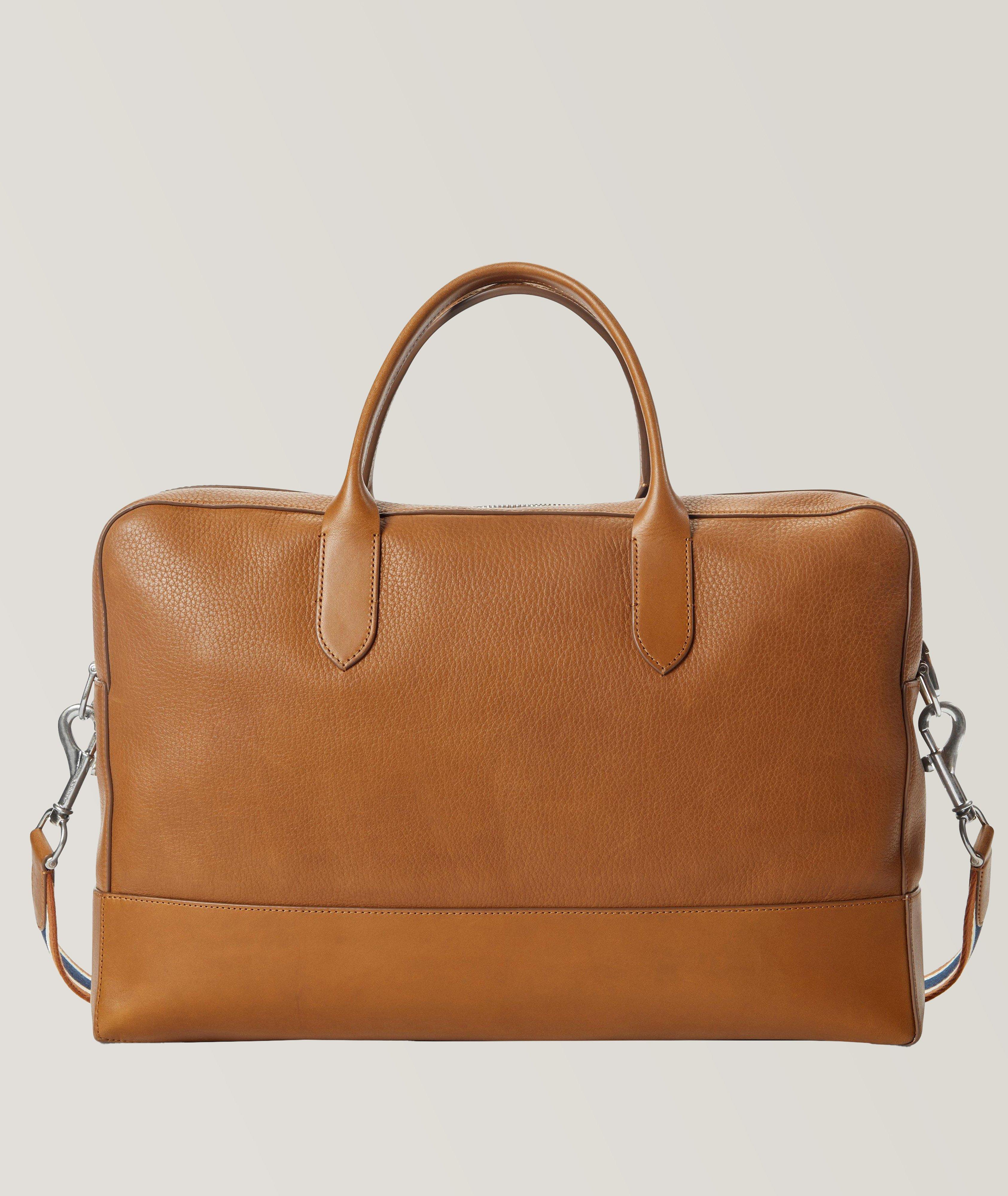 Canfield Double Zip Grain Leather Messenger Bag image 2