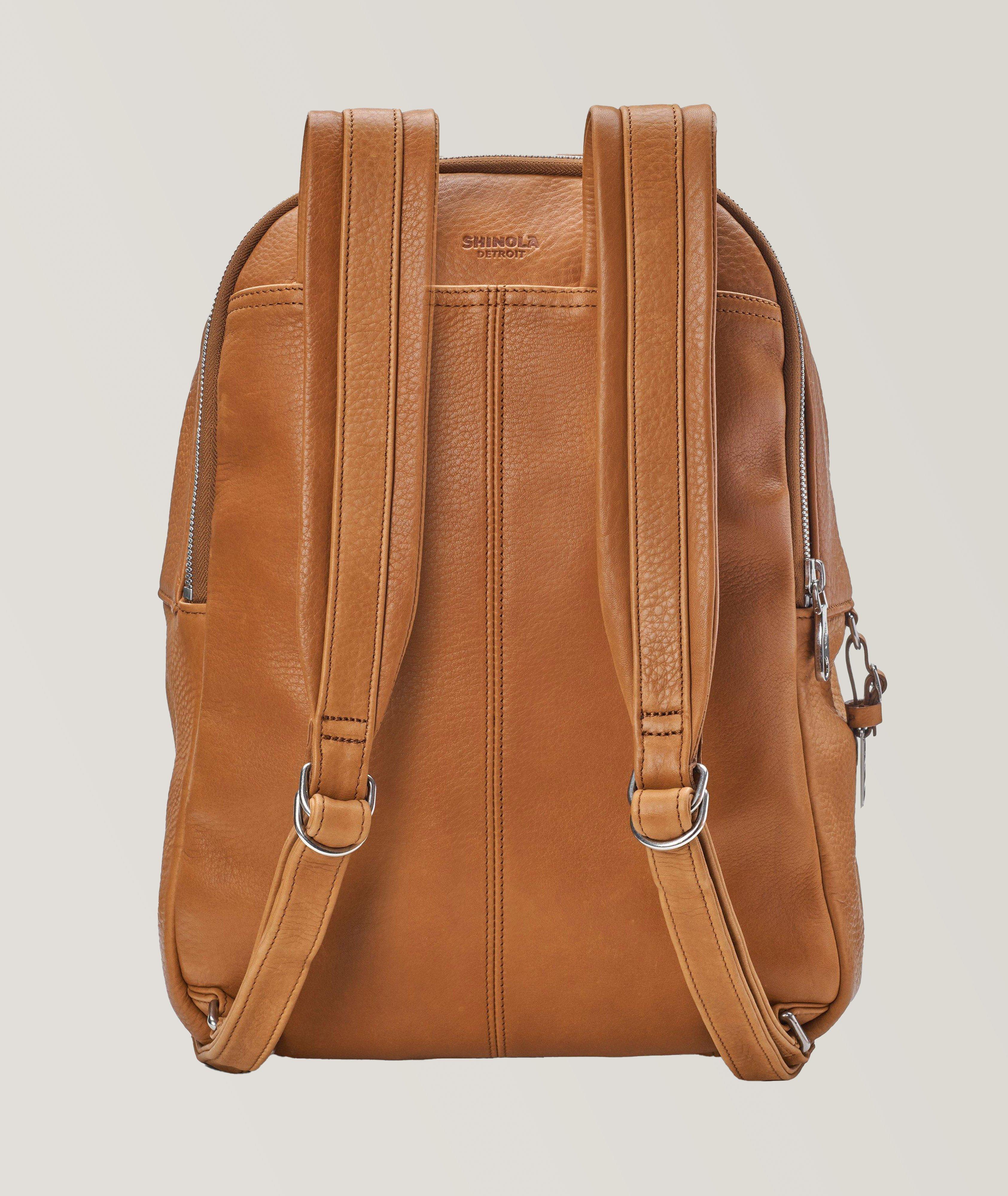 Runwell Natural Grain Leather Backpack image 3