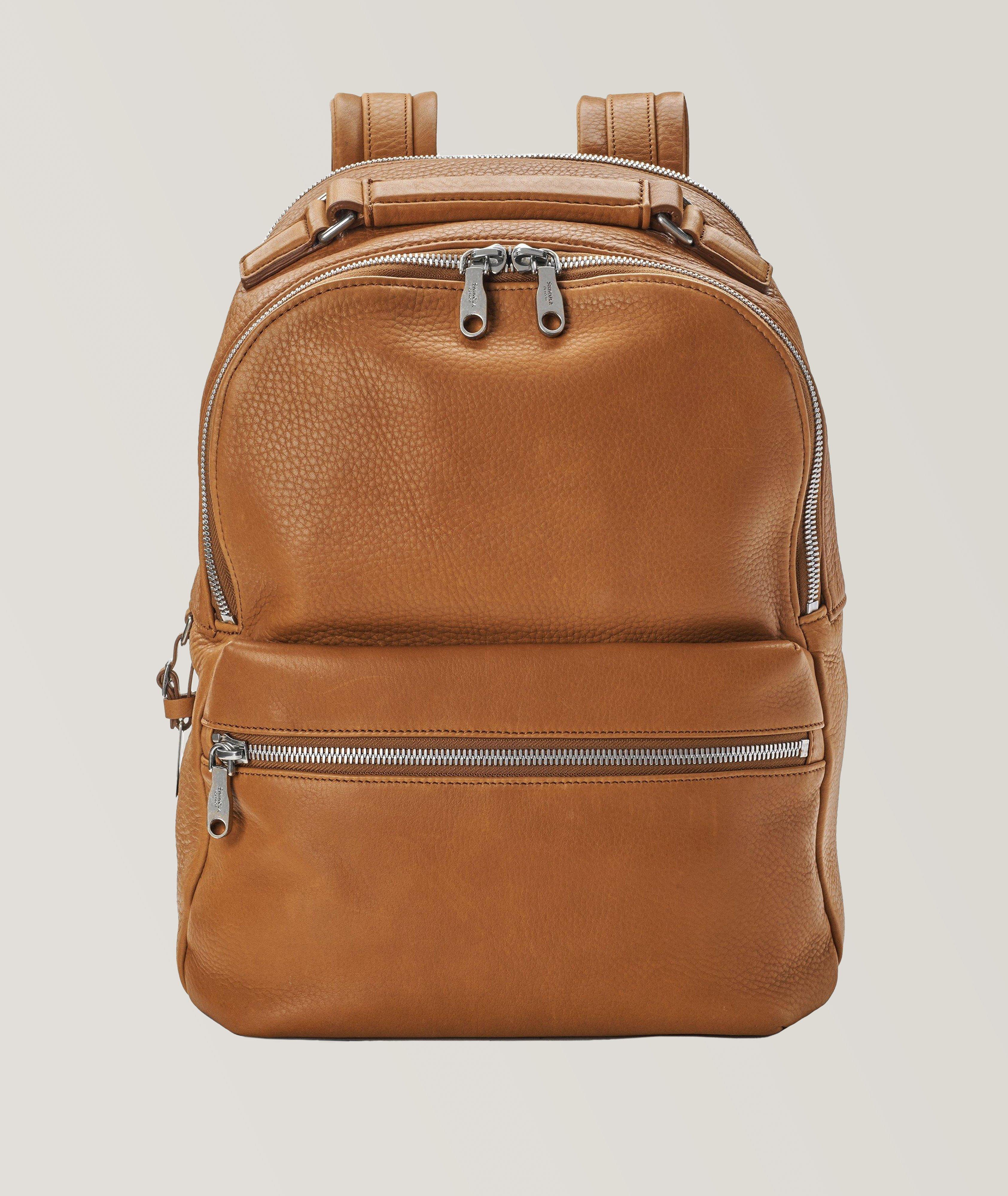 Runwell Natural Grain Leather Backpack image 0