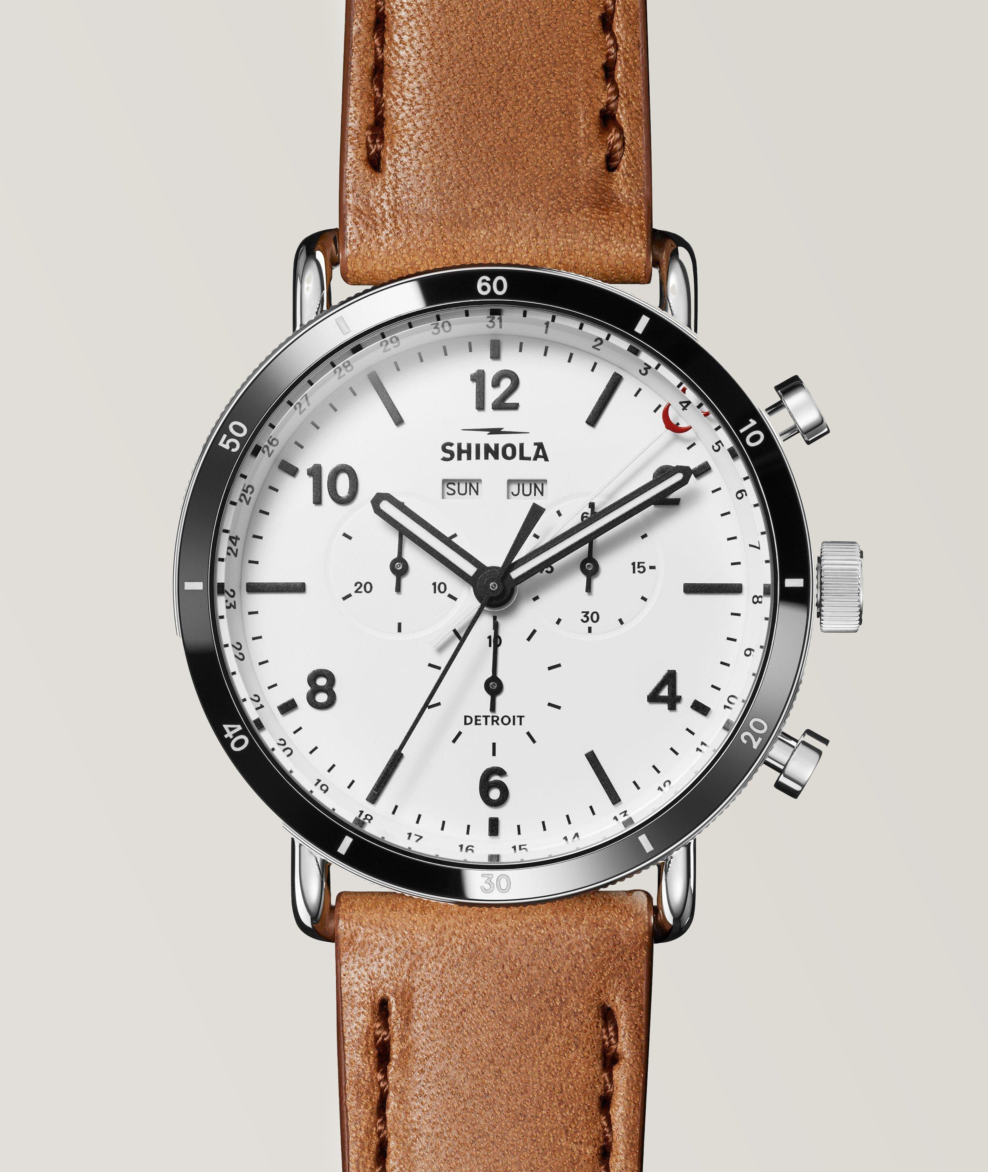 Montre sport Canfield avec bracelet en cuir image 1