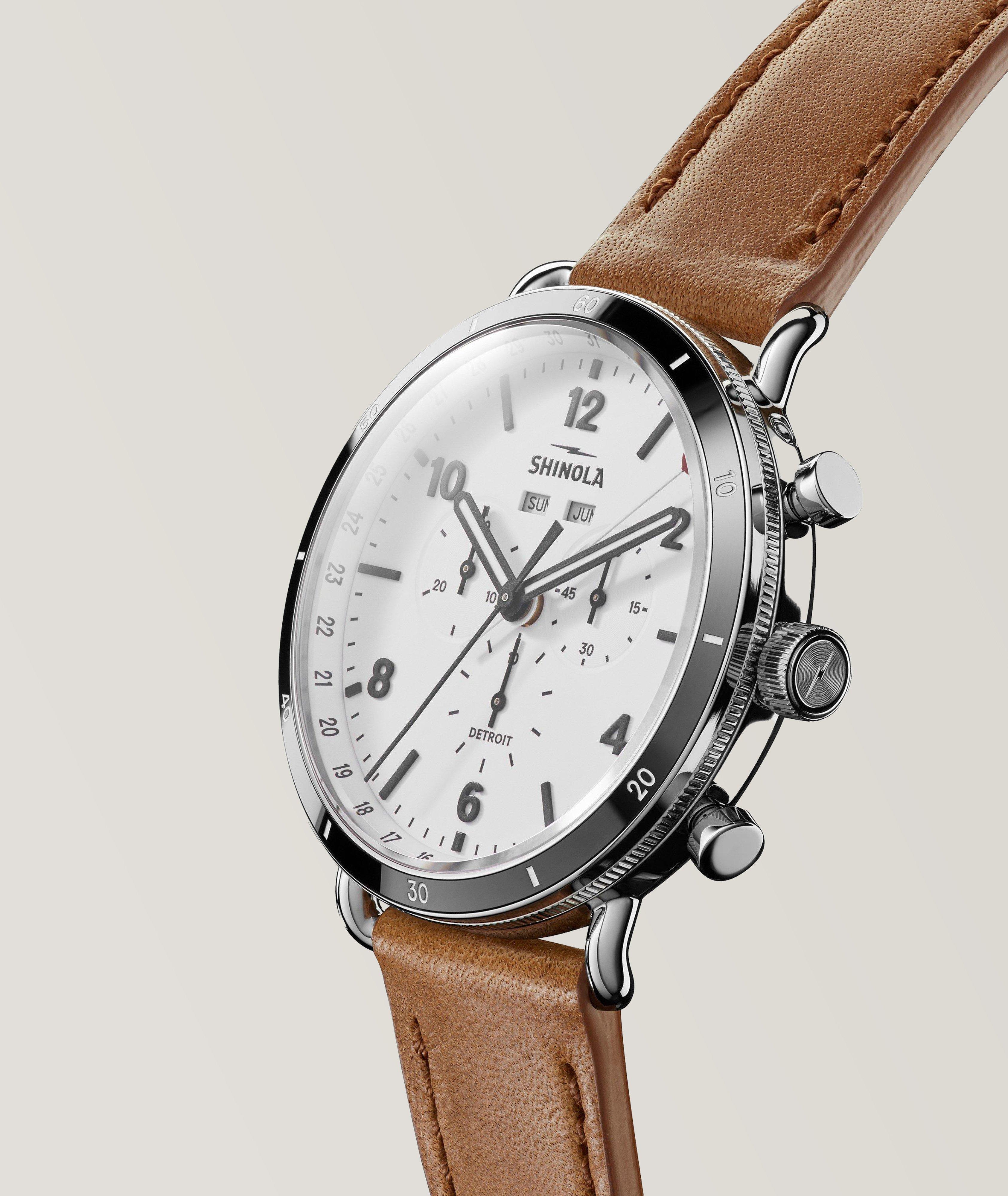 Montre sport Canfield avec bracelet en cuir image 2