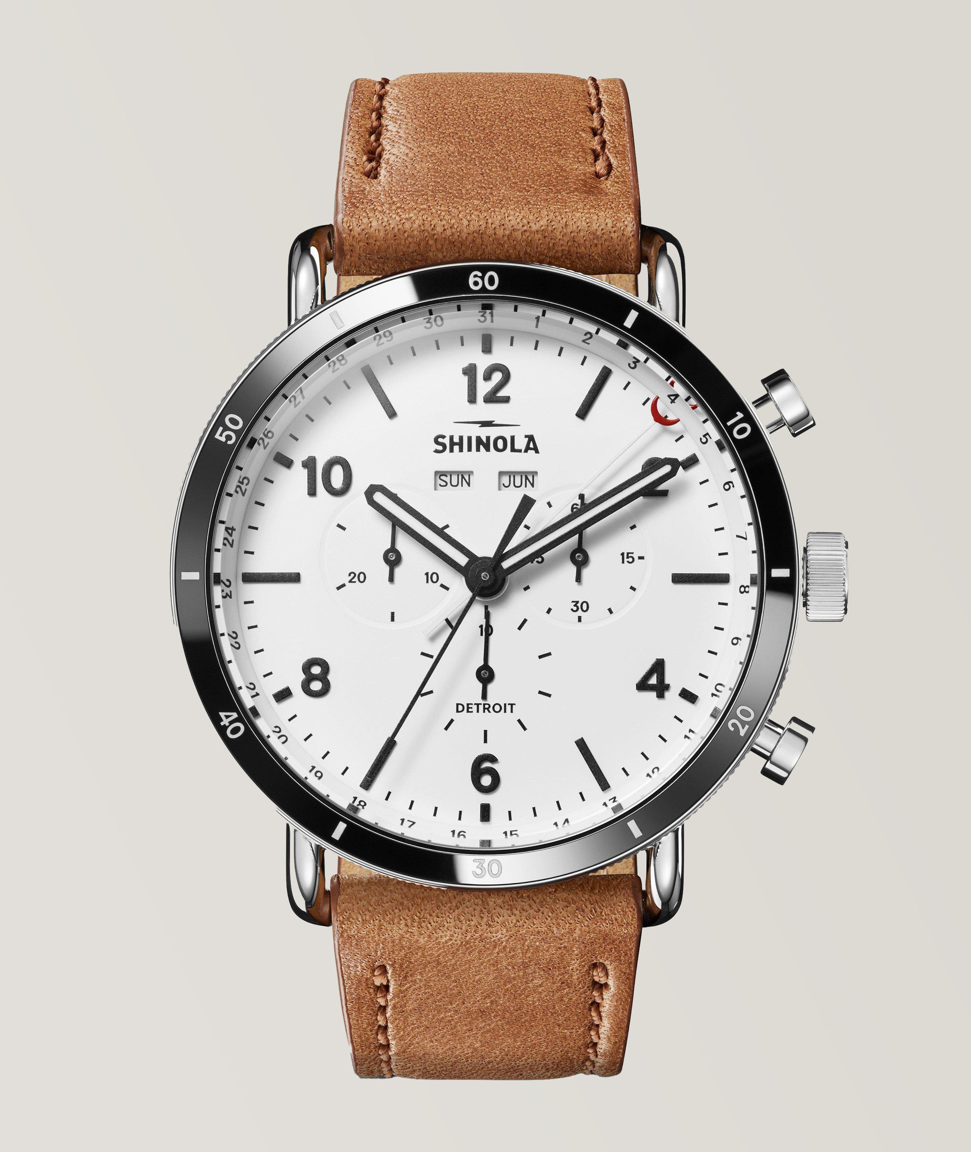 Montre sport Canfield avec bracelet en cuir image 0