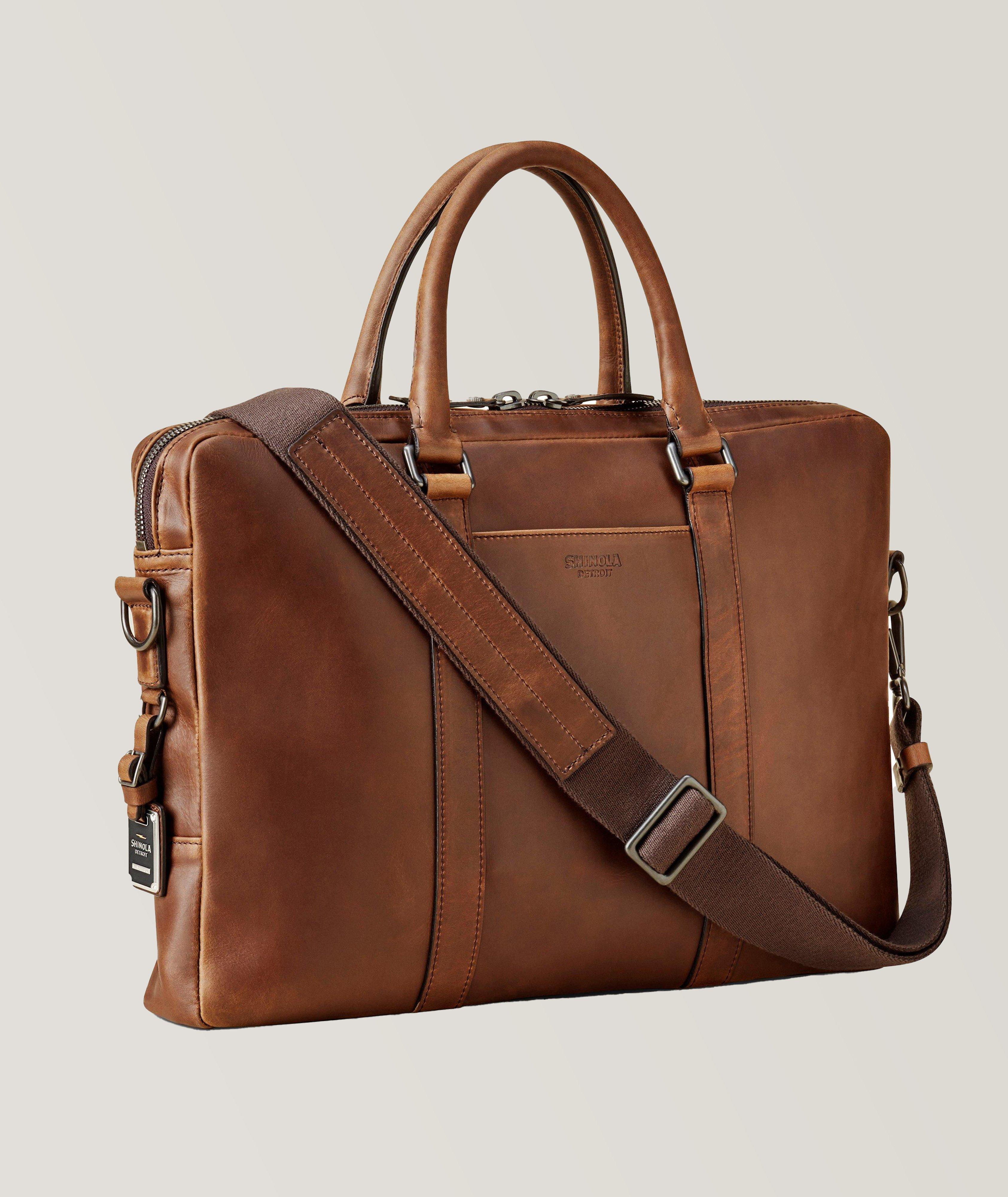 Leather Navigator Briefcase image 1