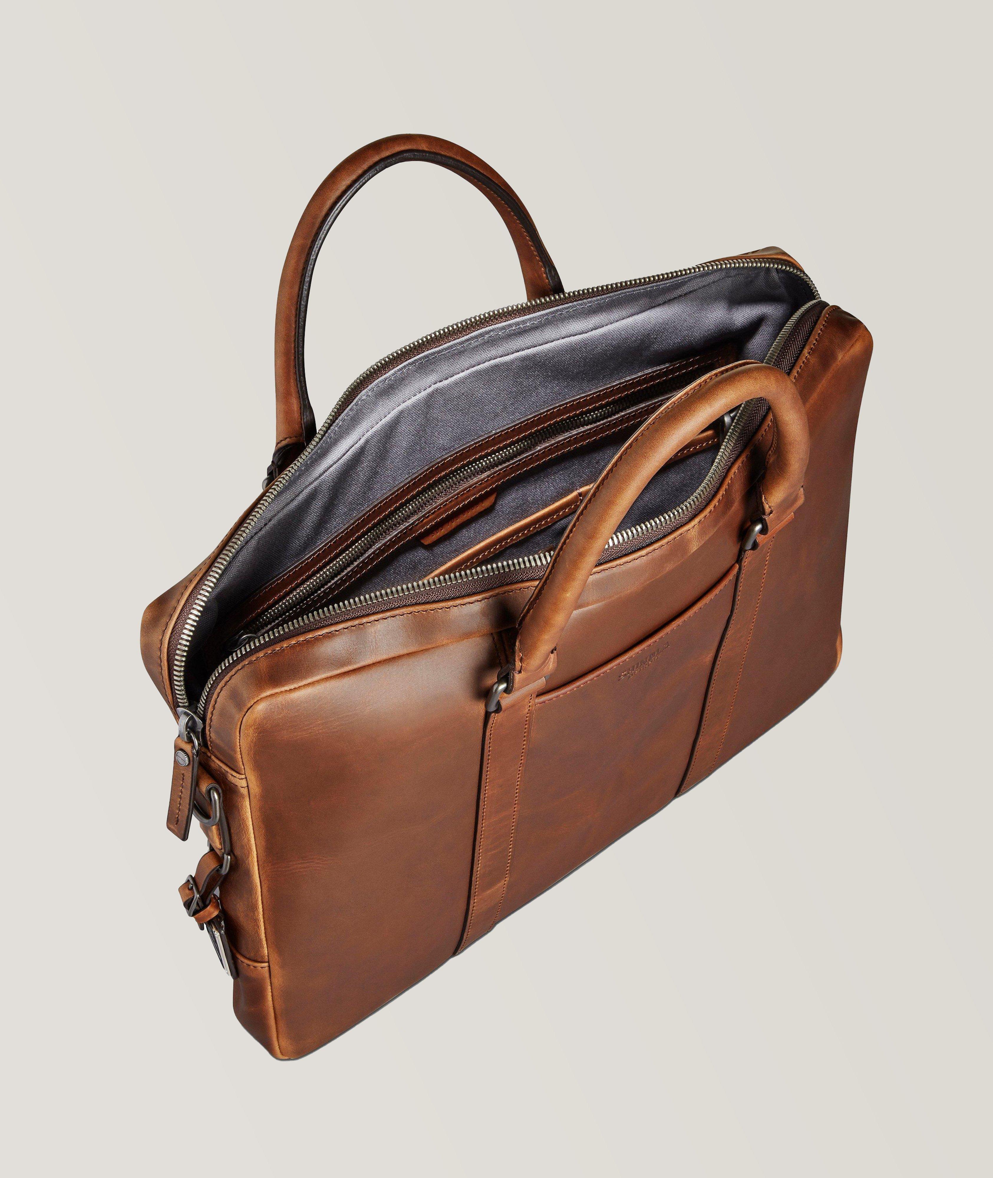 Leather Navigator Briefcase image 3