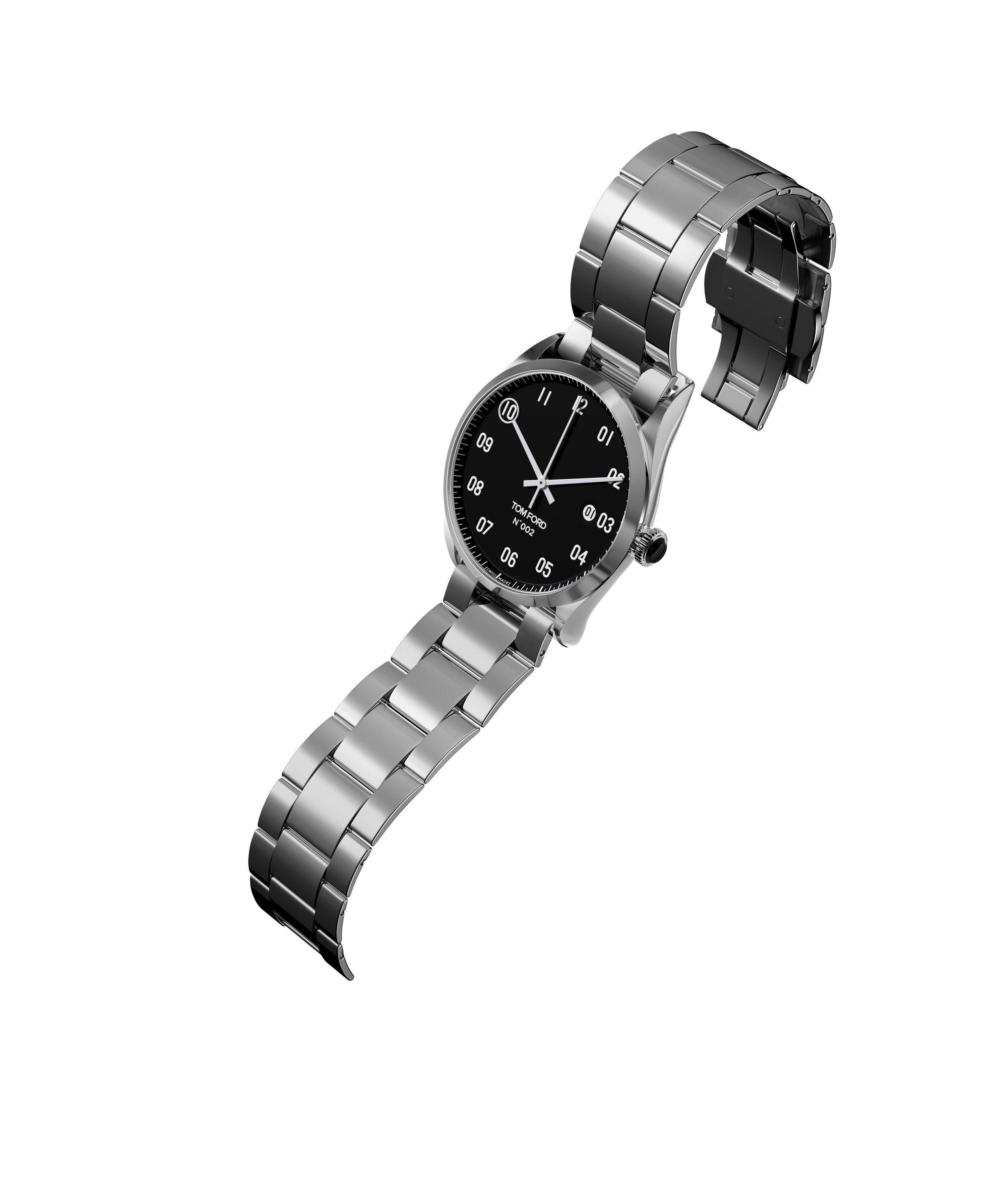 Automatic Polished Stainless Steel Watch image 1