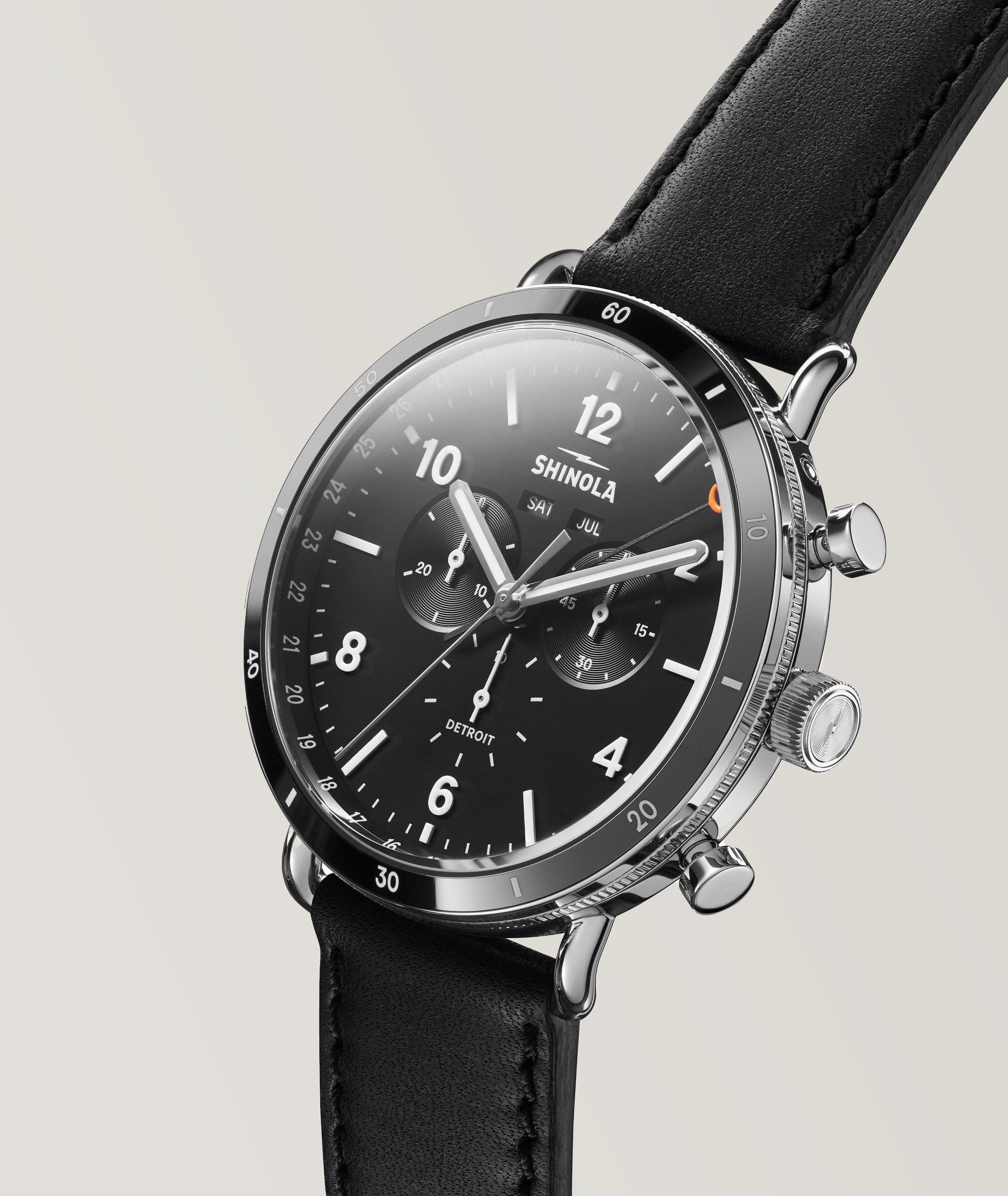 The Canfield Leather Strap Sport Watch image 2