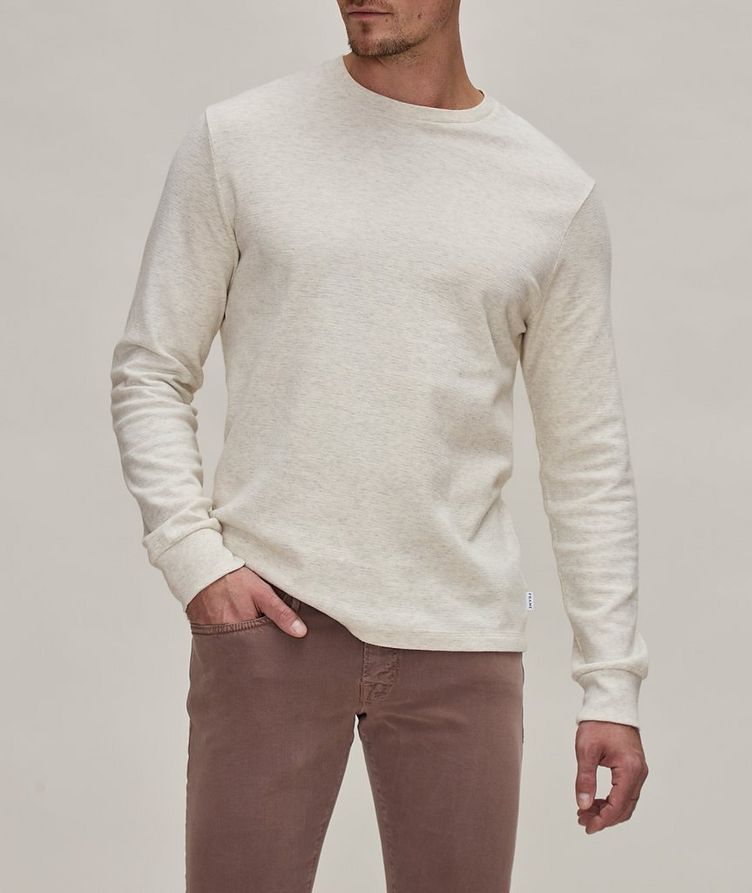 Marbled Cotton Crewneck Sweater image 1