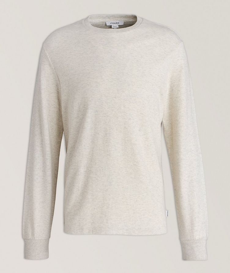 Marbled Cotton Crewneck Sweater image 0