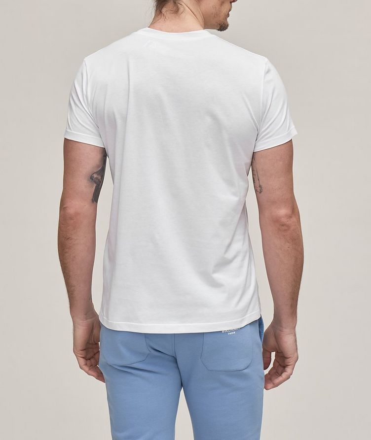 T-shirt en coton avec logo en velours image 2