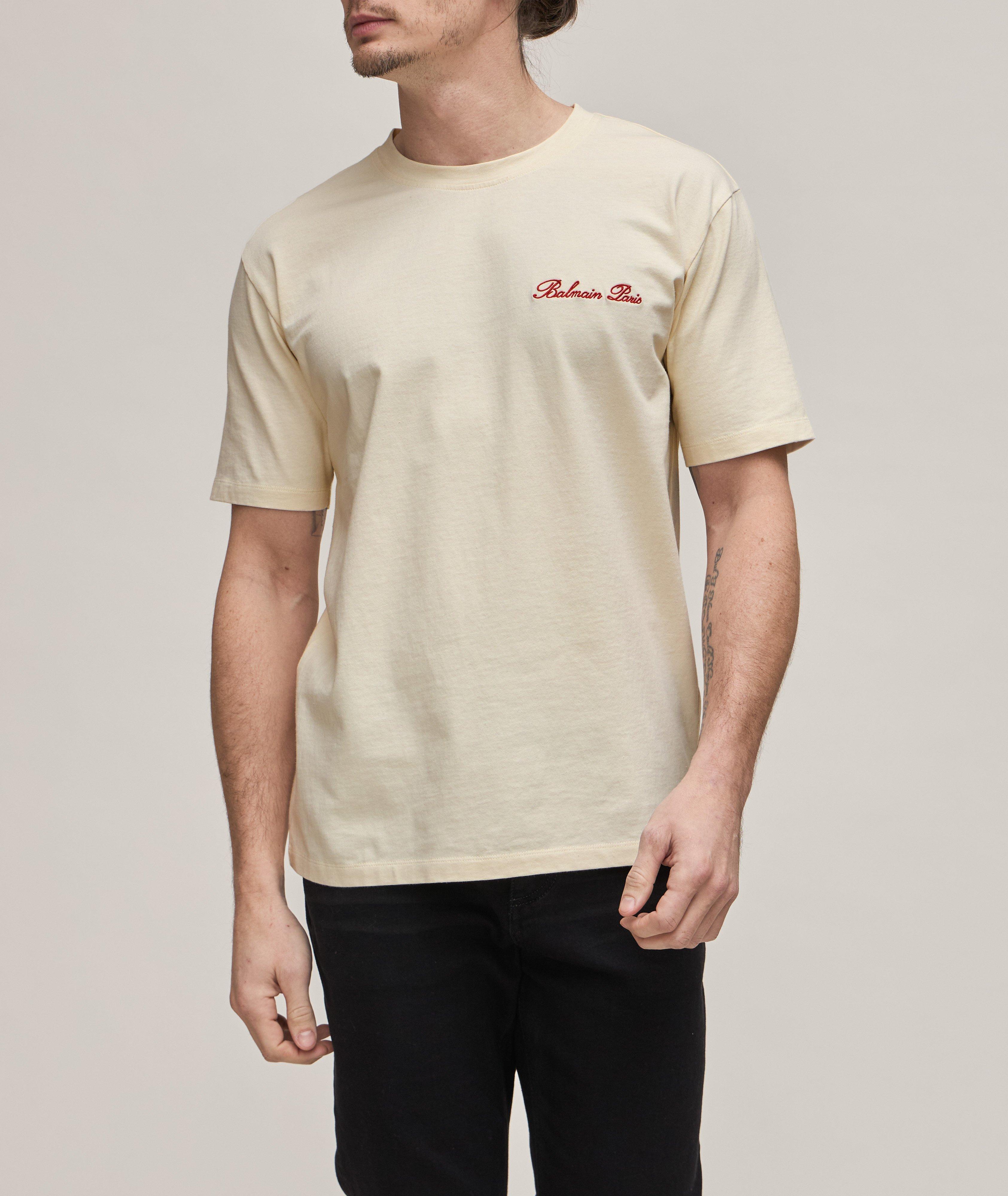 T-shirt en coton à détail de style western à l’arrière image 1