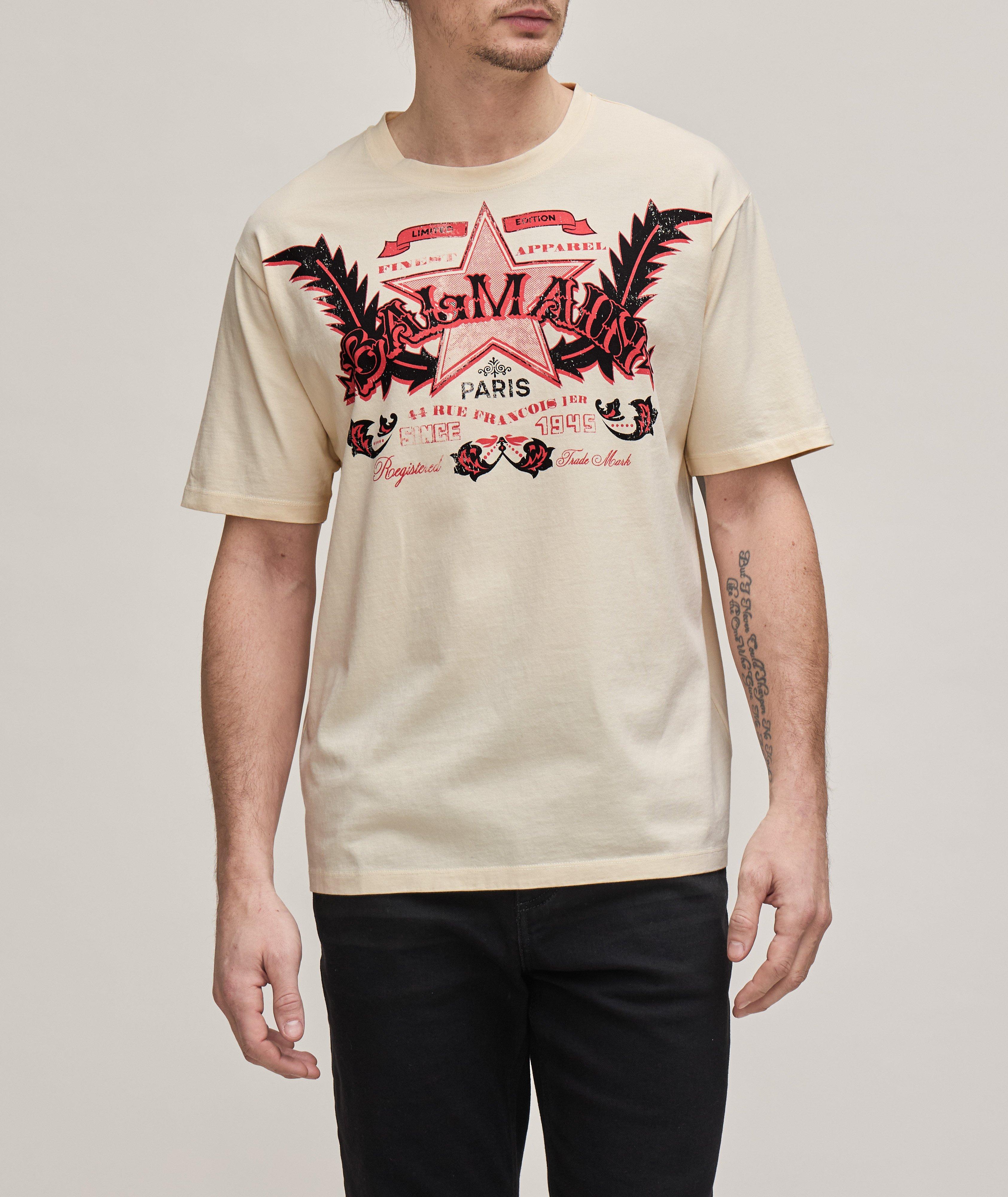 T-shirt en coton avec logo de style western image 1