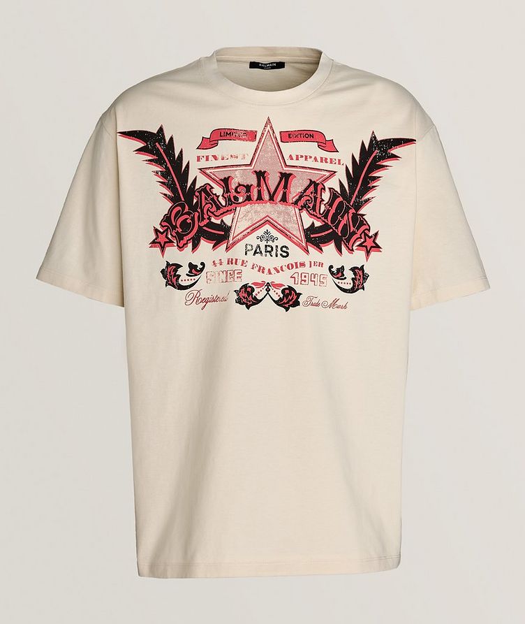 T-shirt en coton avec logo de style western image 0