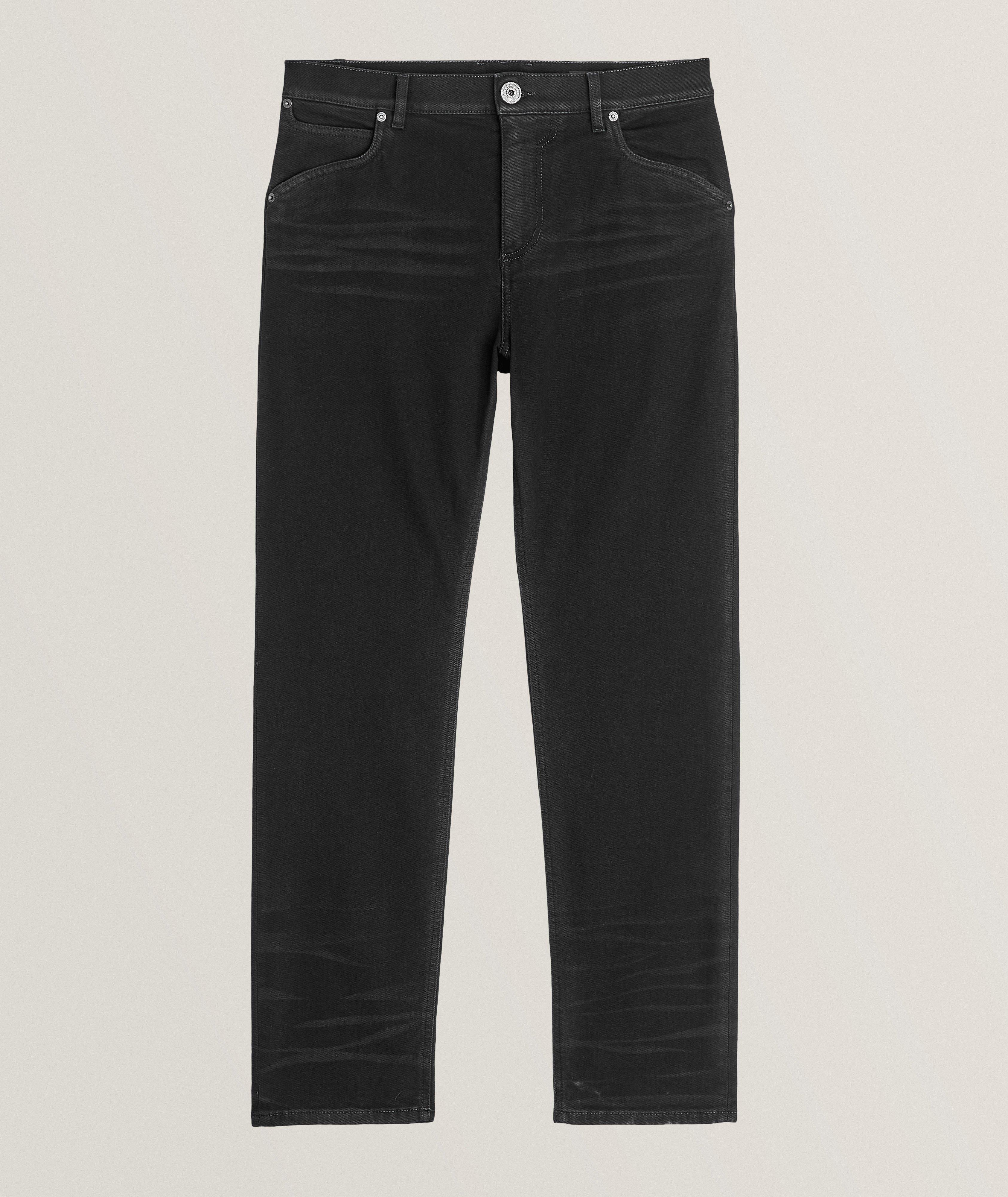 Balmain Washed Stretch-Cotton Jeans
