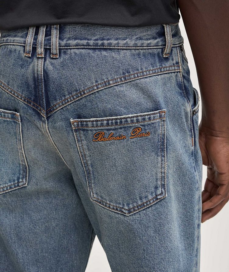 Vintage Wash Denim Jeans image 3