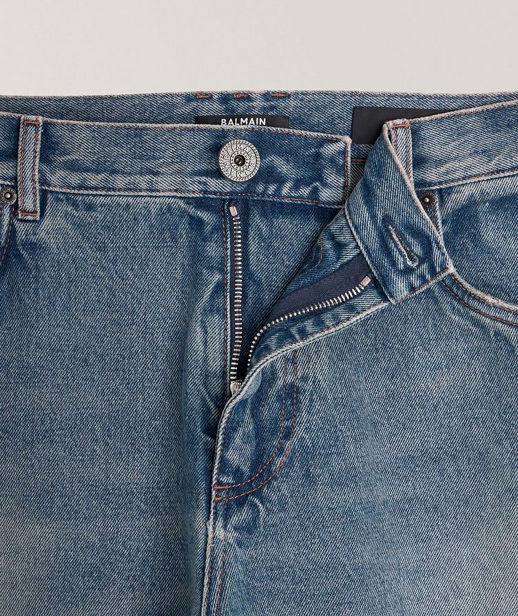 Vintage Wash Denim Jeans image 5