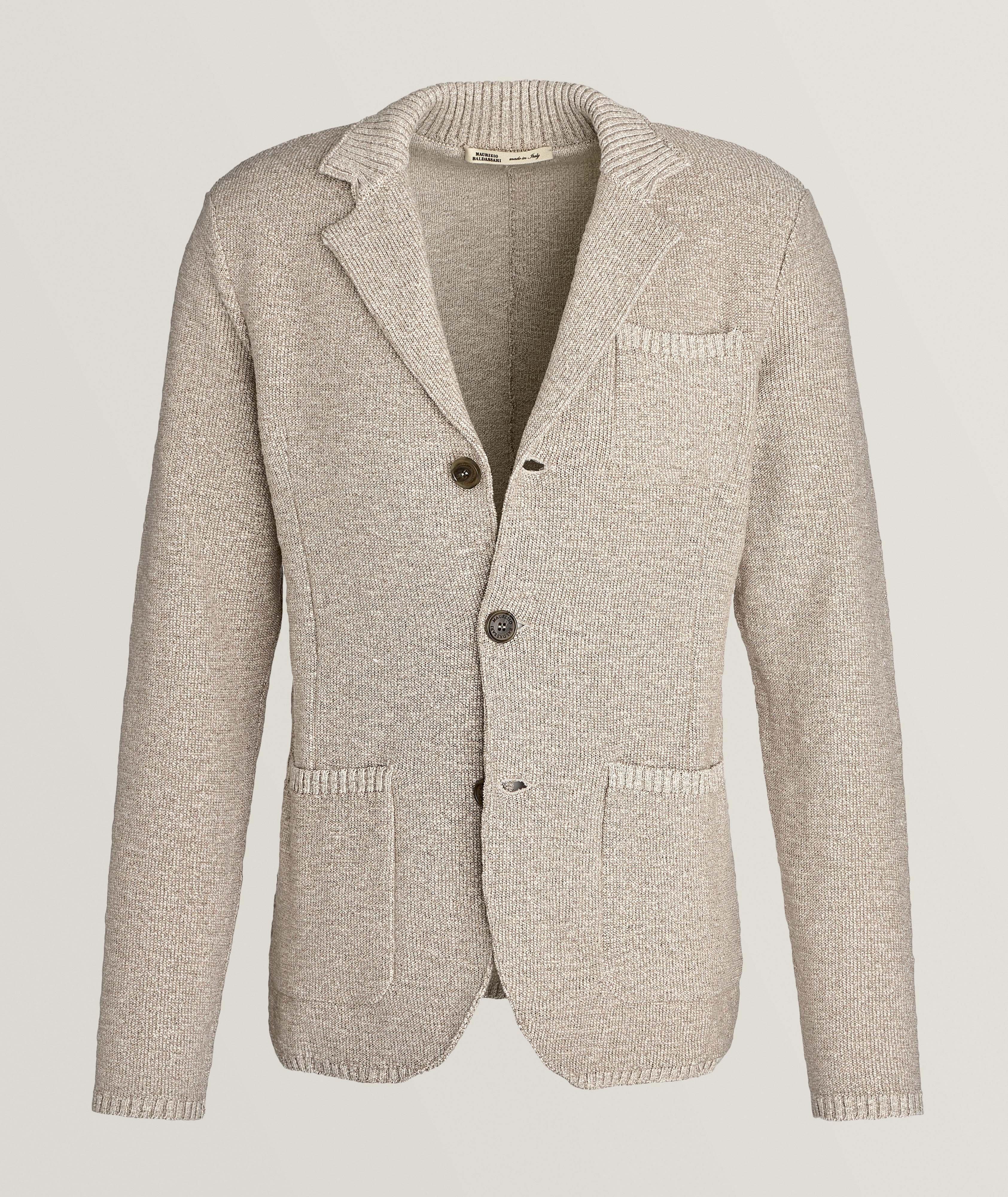 Veston-cardigan en mélange de coton image 0