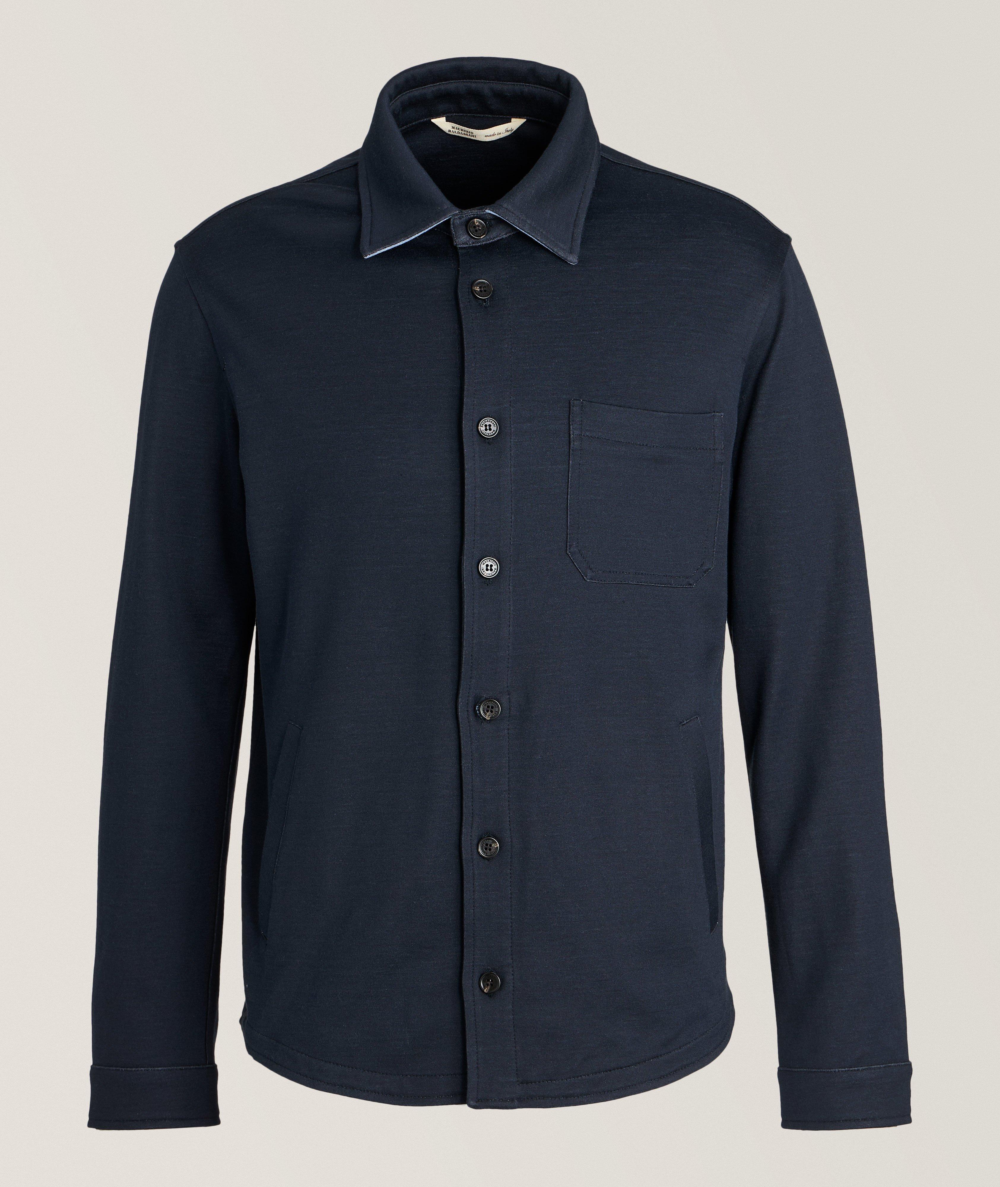 Jersey Silk-Cotton Overshirt image 0