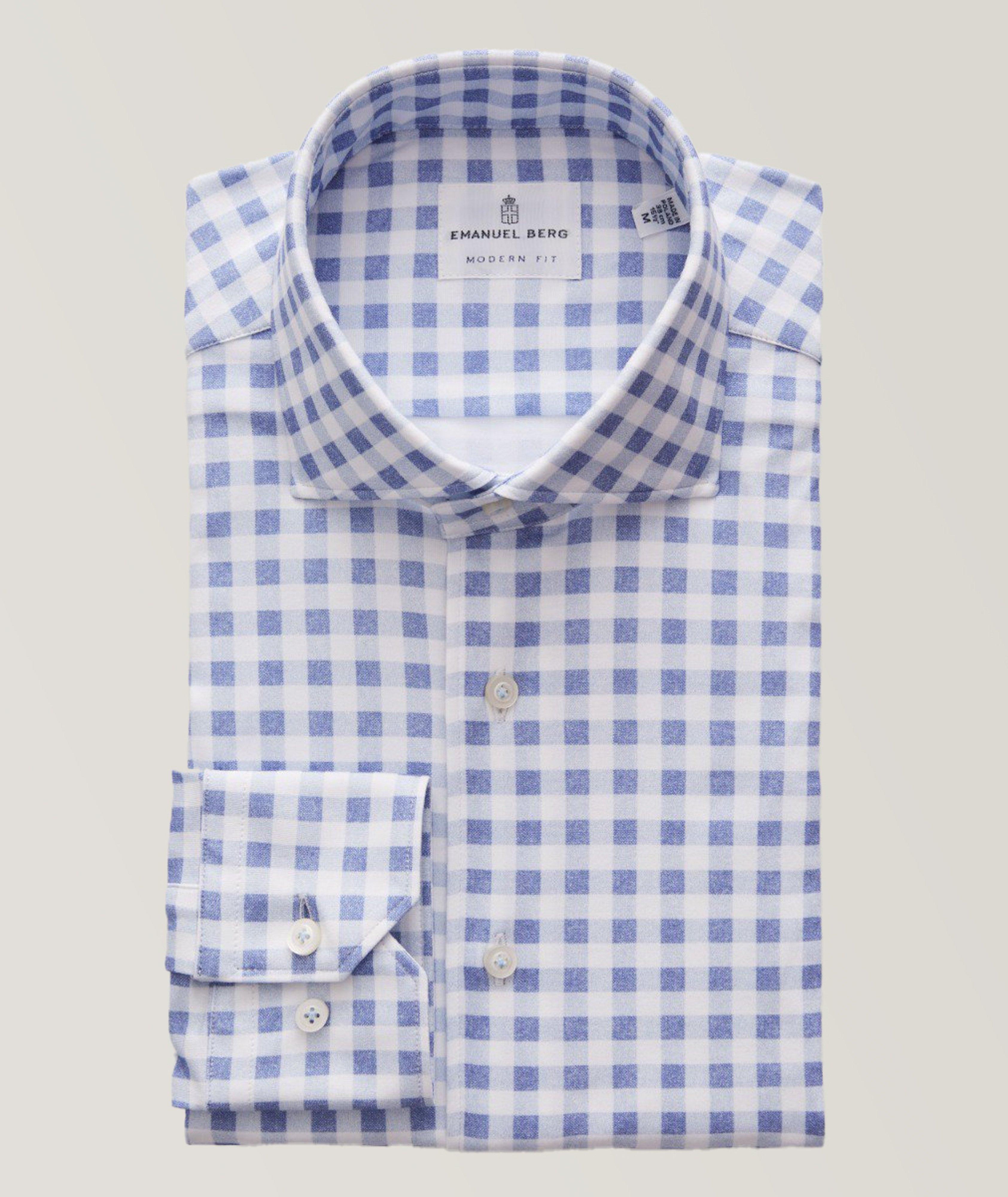 Checkered Modern 4-Flex Stretch Knit Shirt image 0
