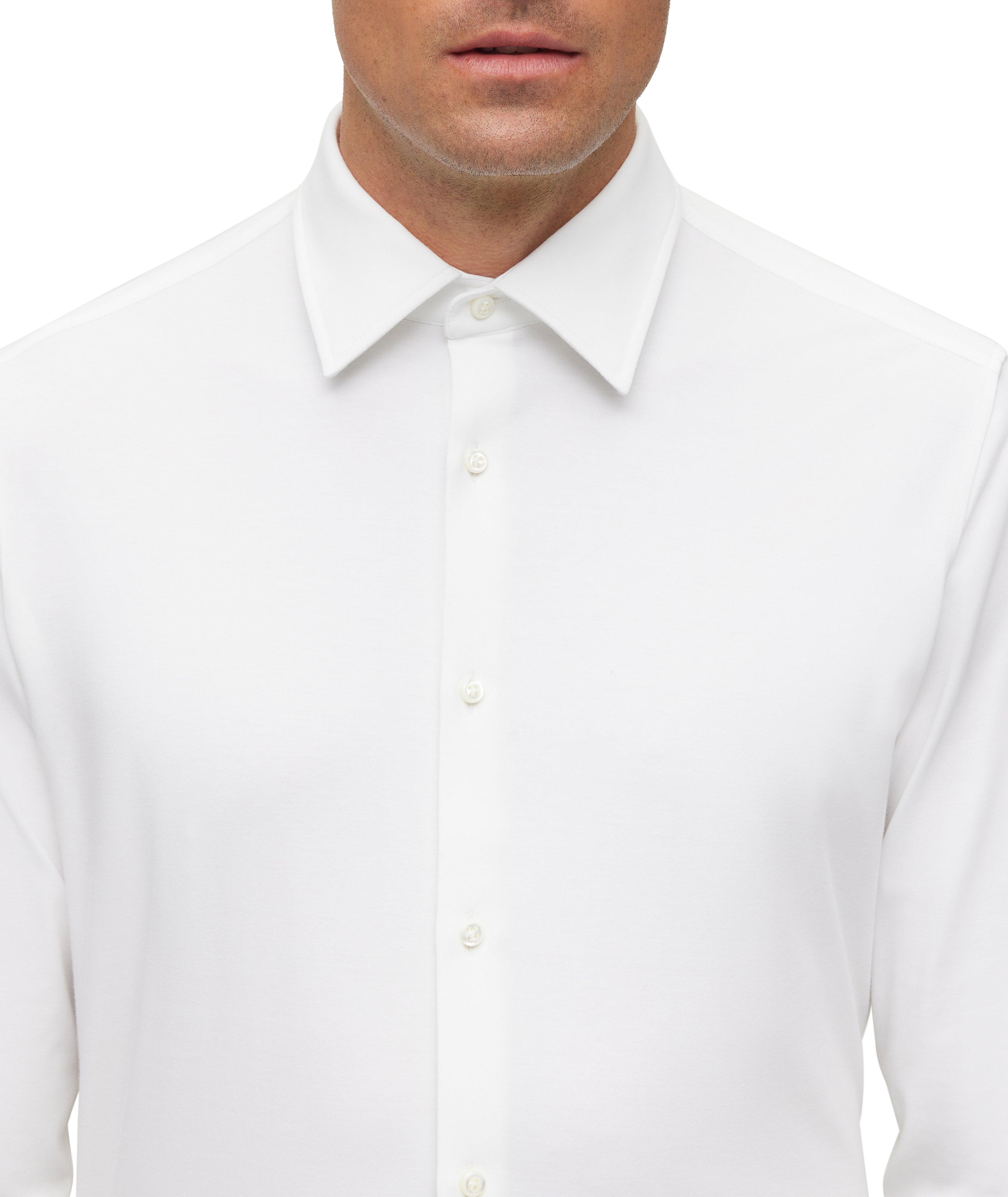 Slim-Fit Cotton-Blend Dress Shirt image 3