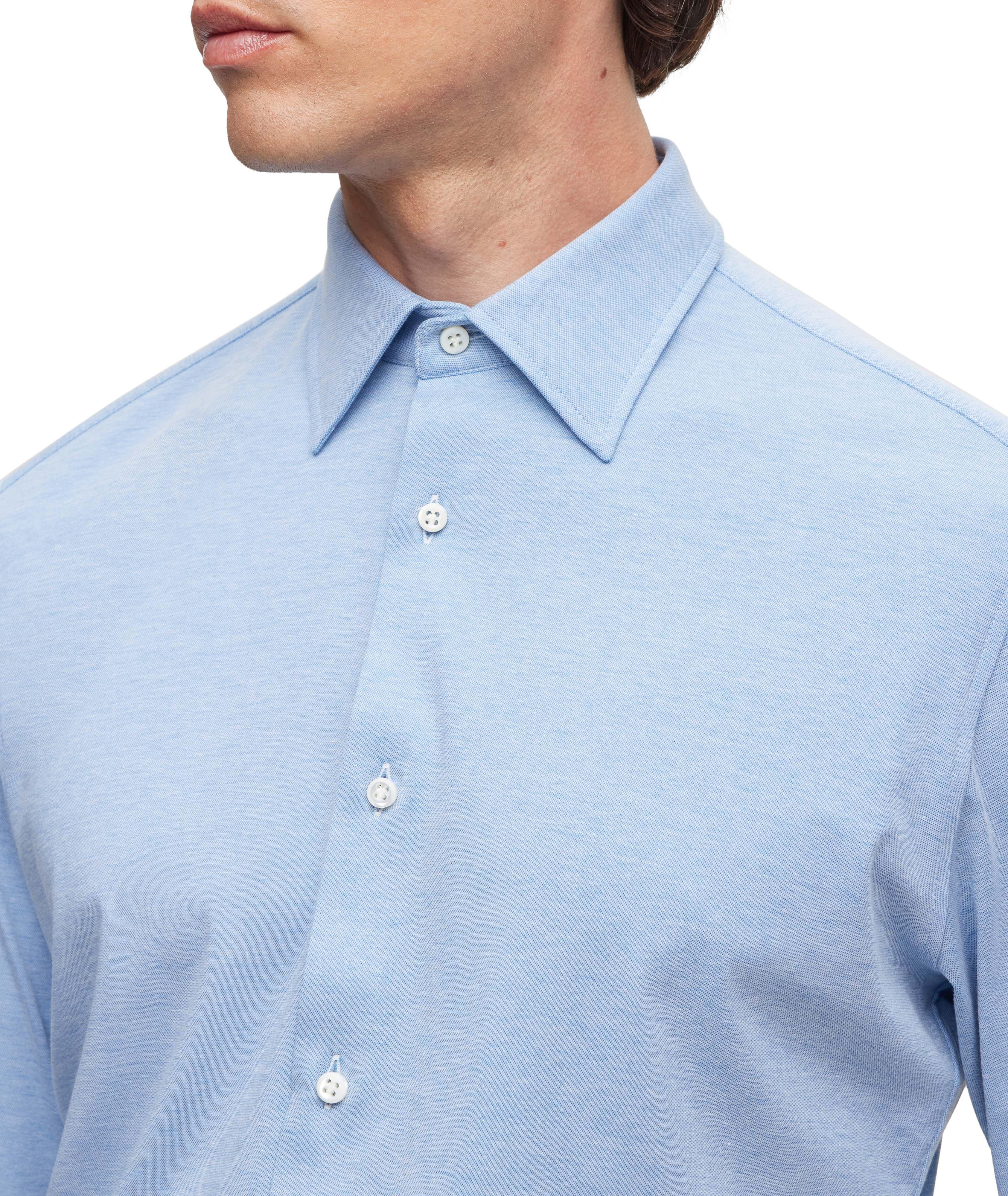 Slim-Fit Cotton-Blend Dress Shirt image 4