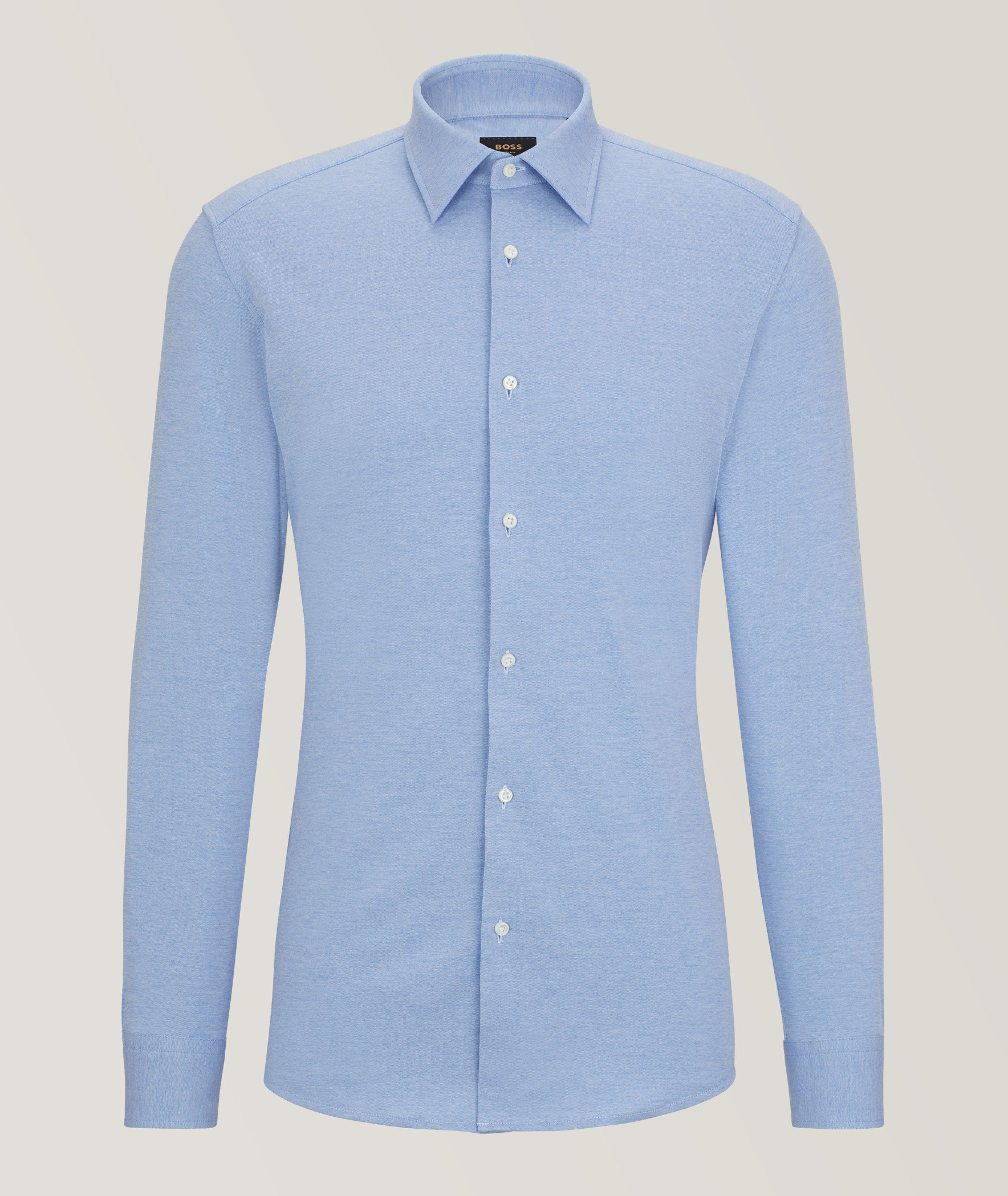 Slim-Fit Cotton-Blend Dress Shirt image 0