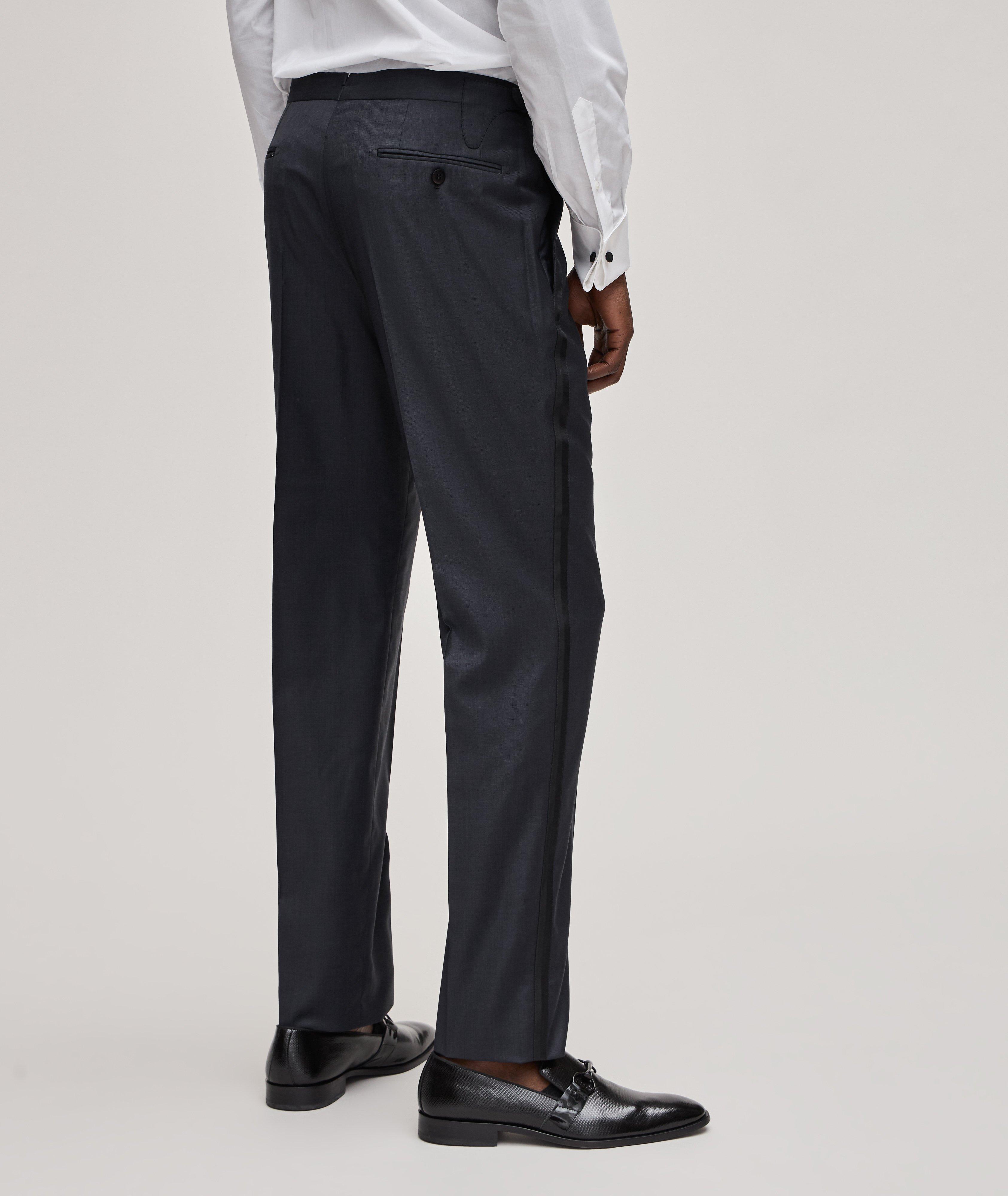 Samuelsohn Super 110s Herringbone Stretch-Wool Blend Dress Pants, Dress  Pants