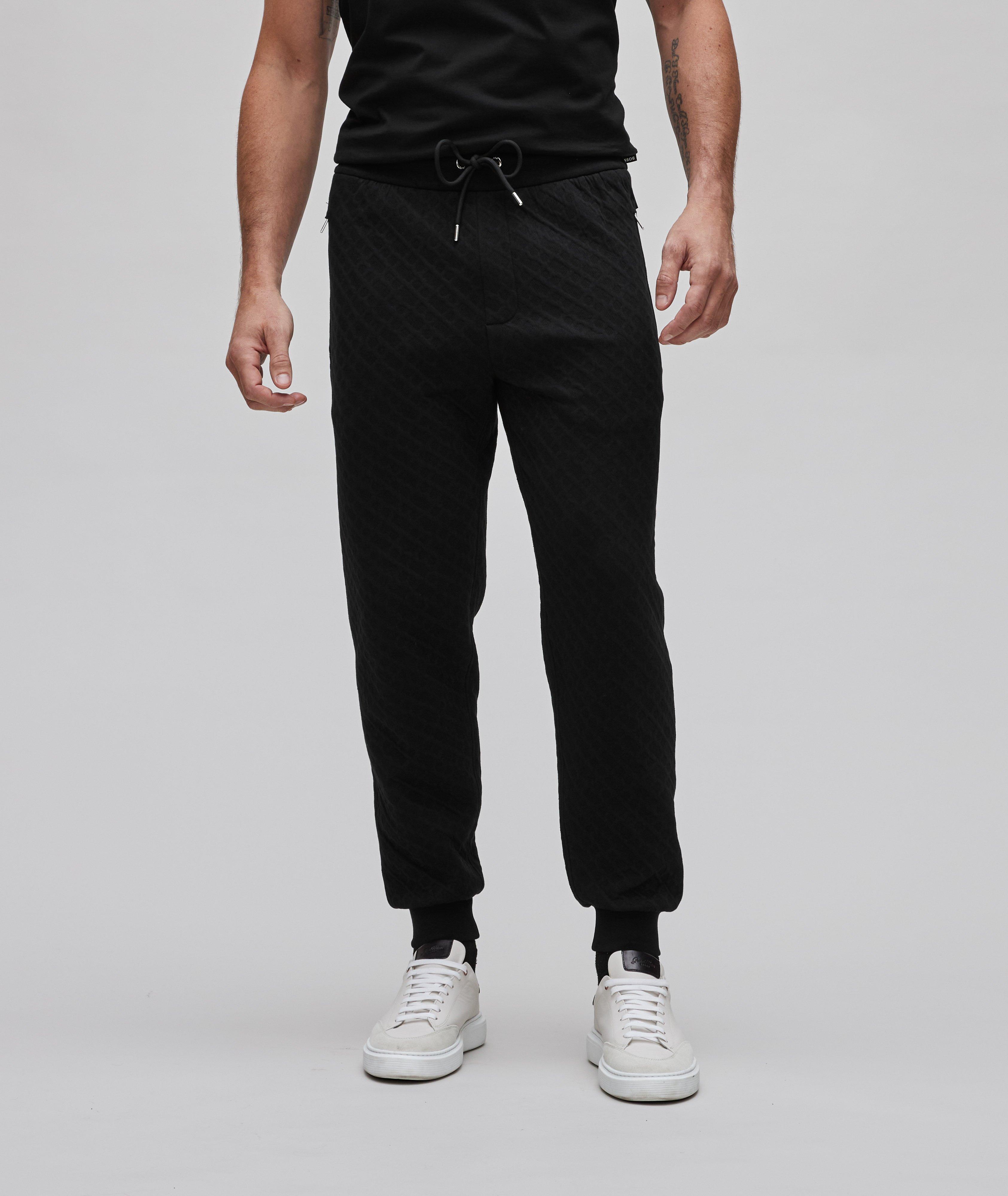 Levete All-Over Monogram Stretch-Cotton Trackpants image 1