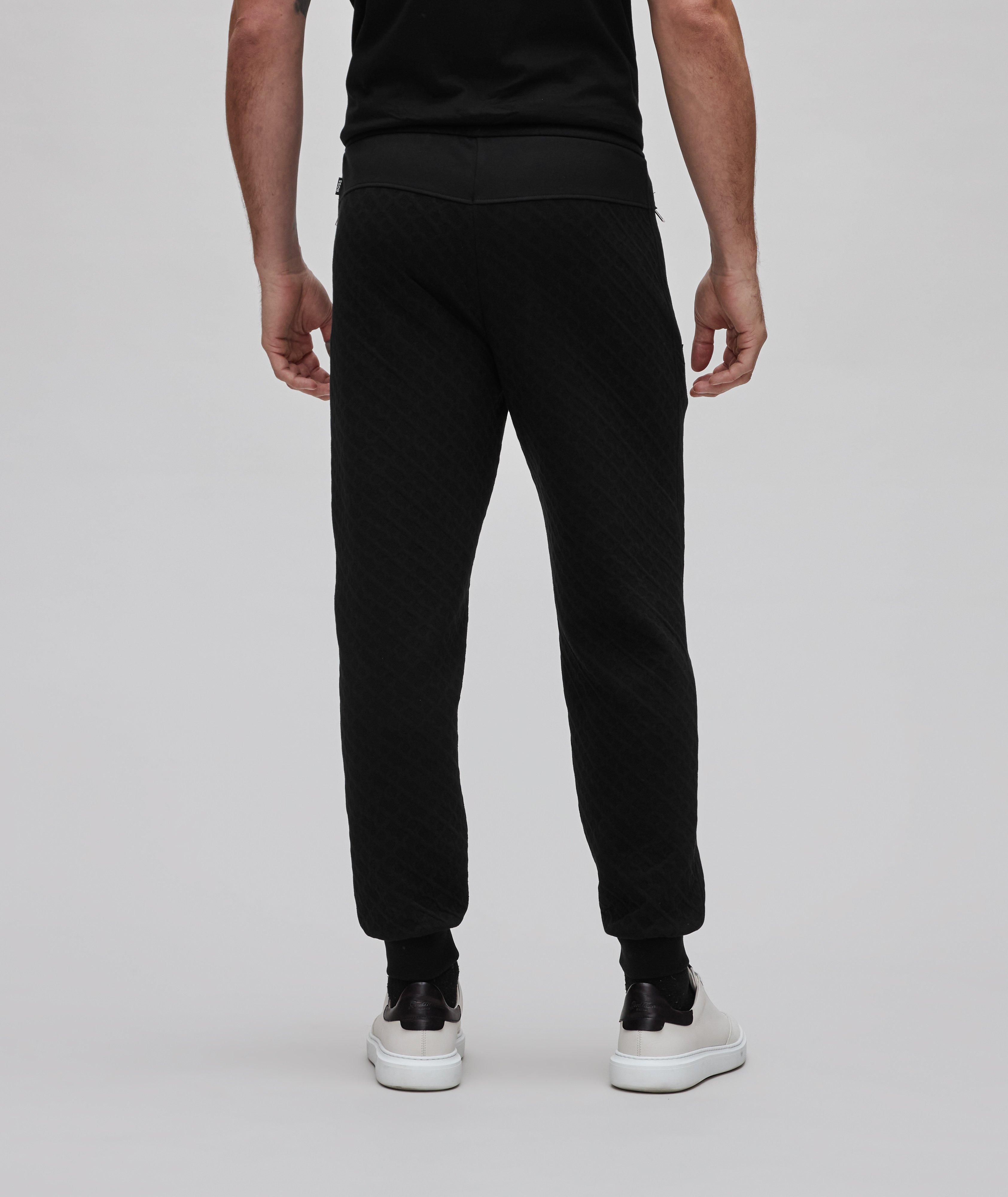 Levete All-Over Monogram Stretch-Cotton Trackpants image 2