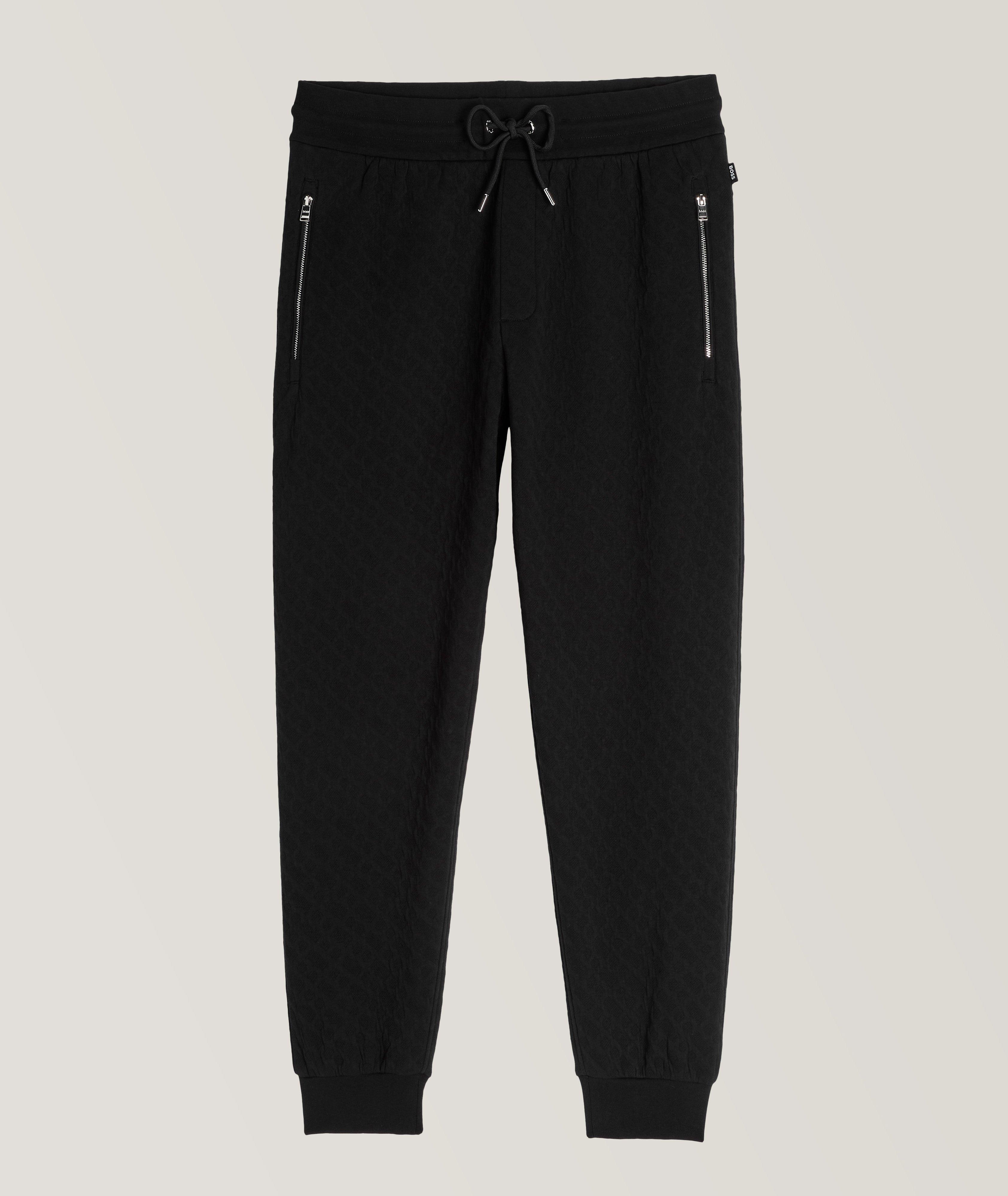 Levete All-Over Monogram Stretch-Cotton Trackpants image 0