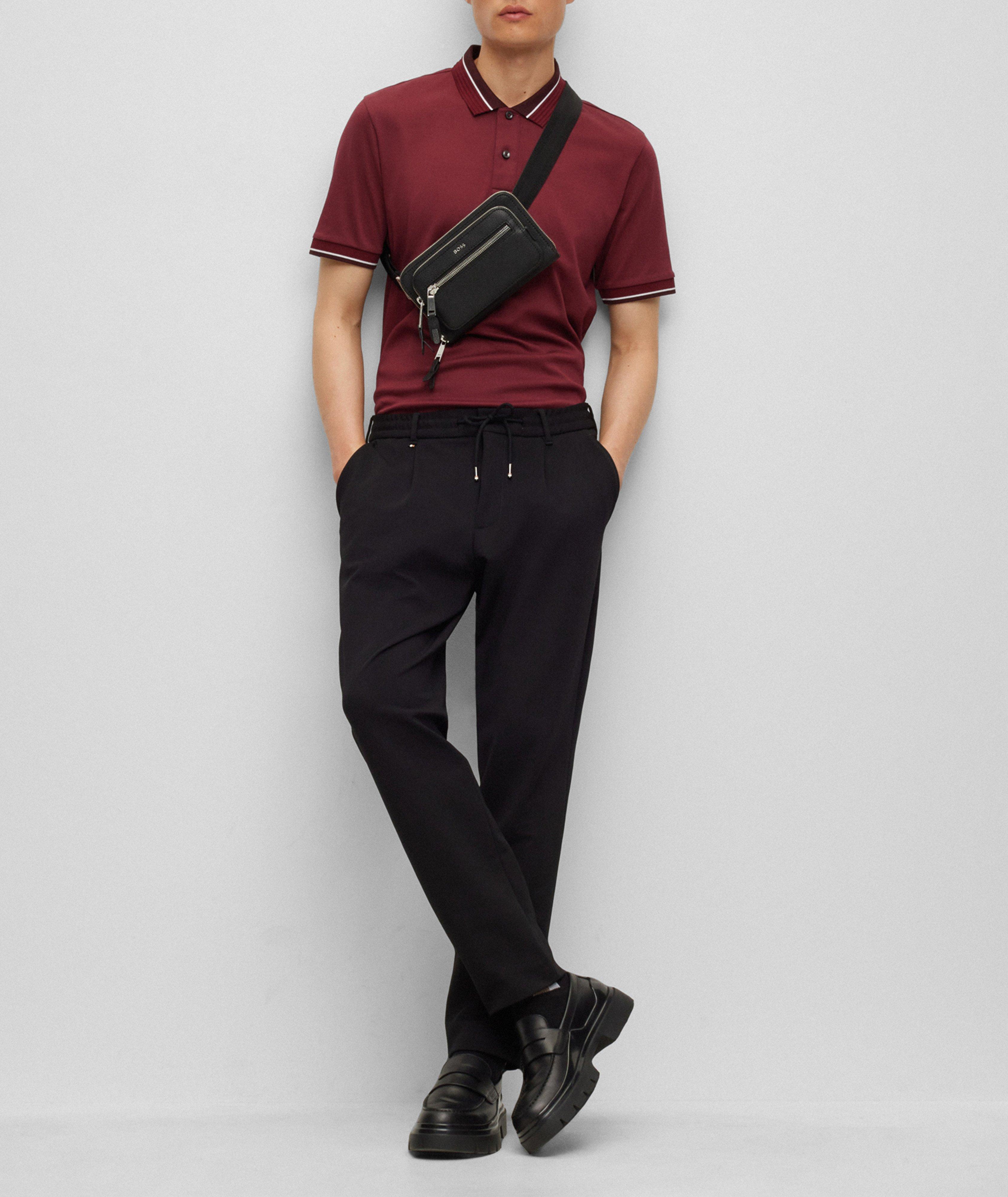 Stripe Tipped Mercerized Cotton Polo  image 4