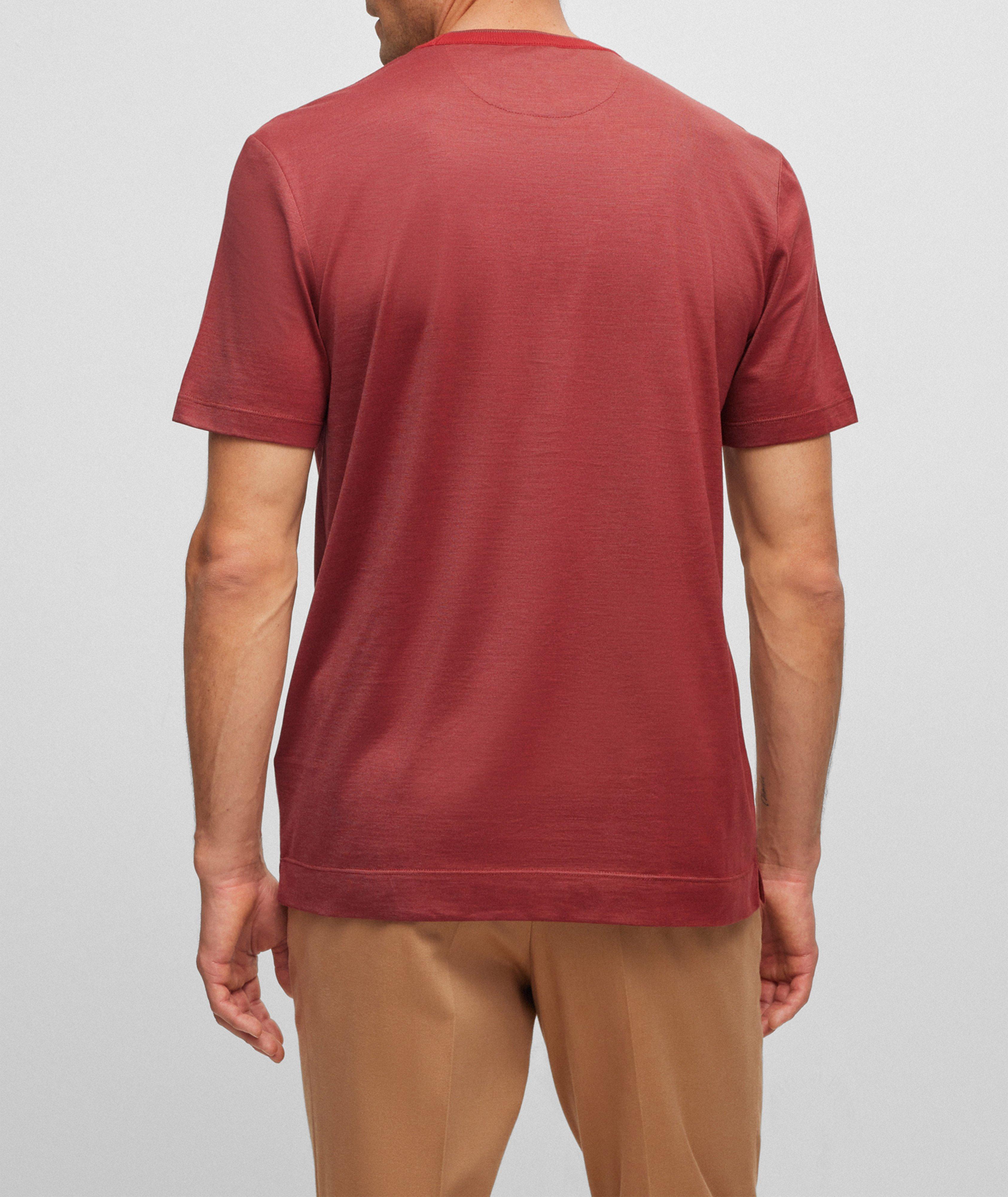 T-shirt en coton et en soie image 2