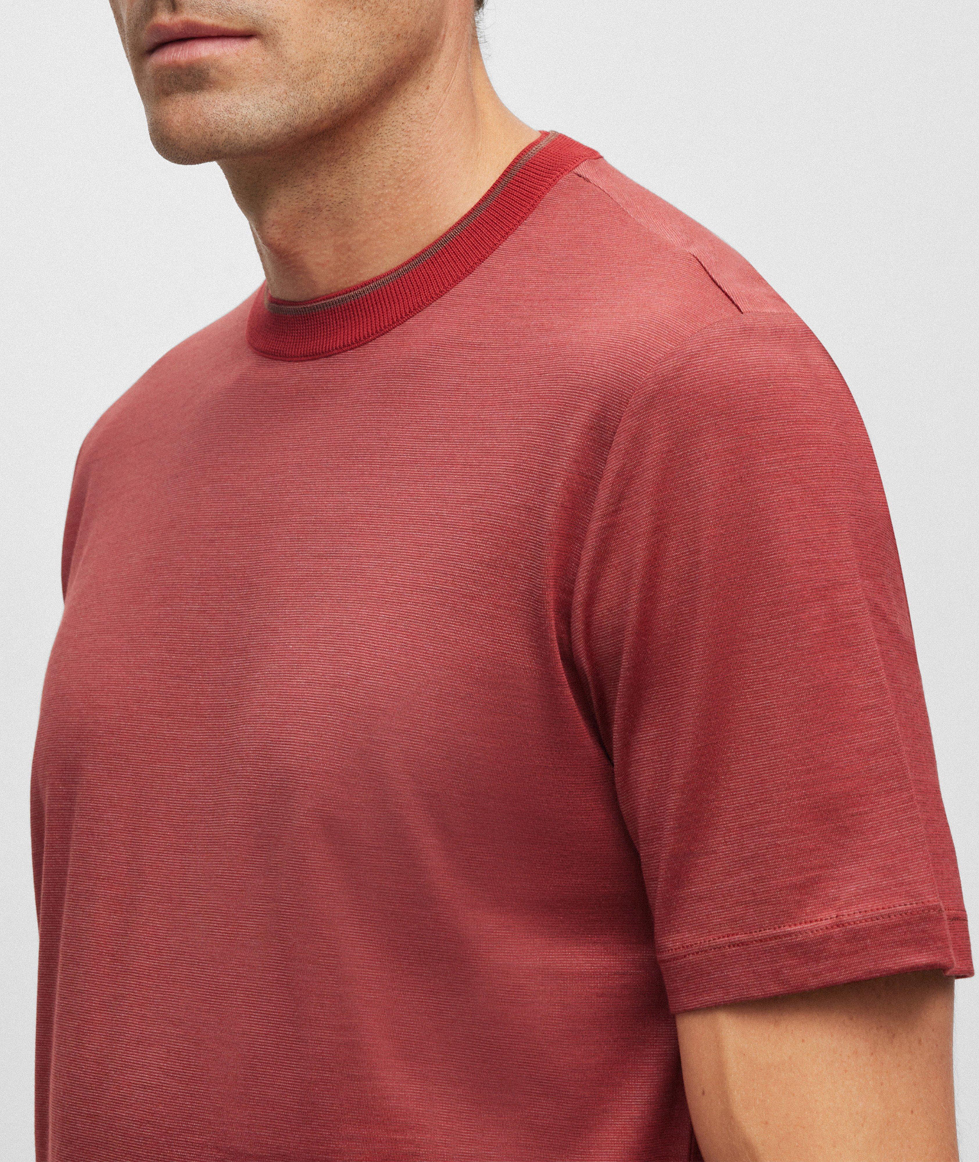 T-shirt en coton et en soie image 3