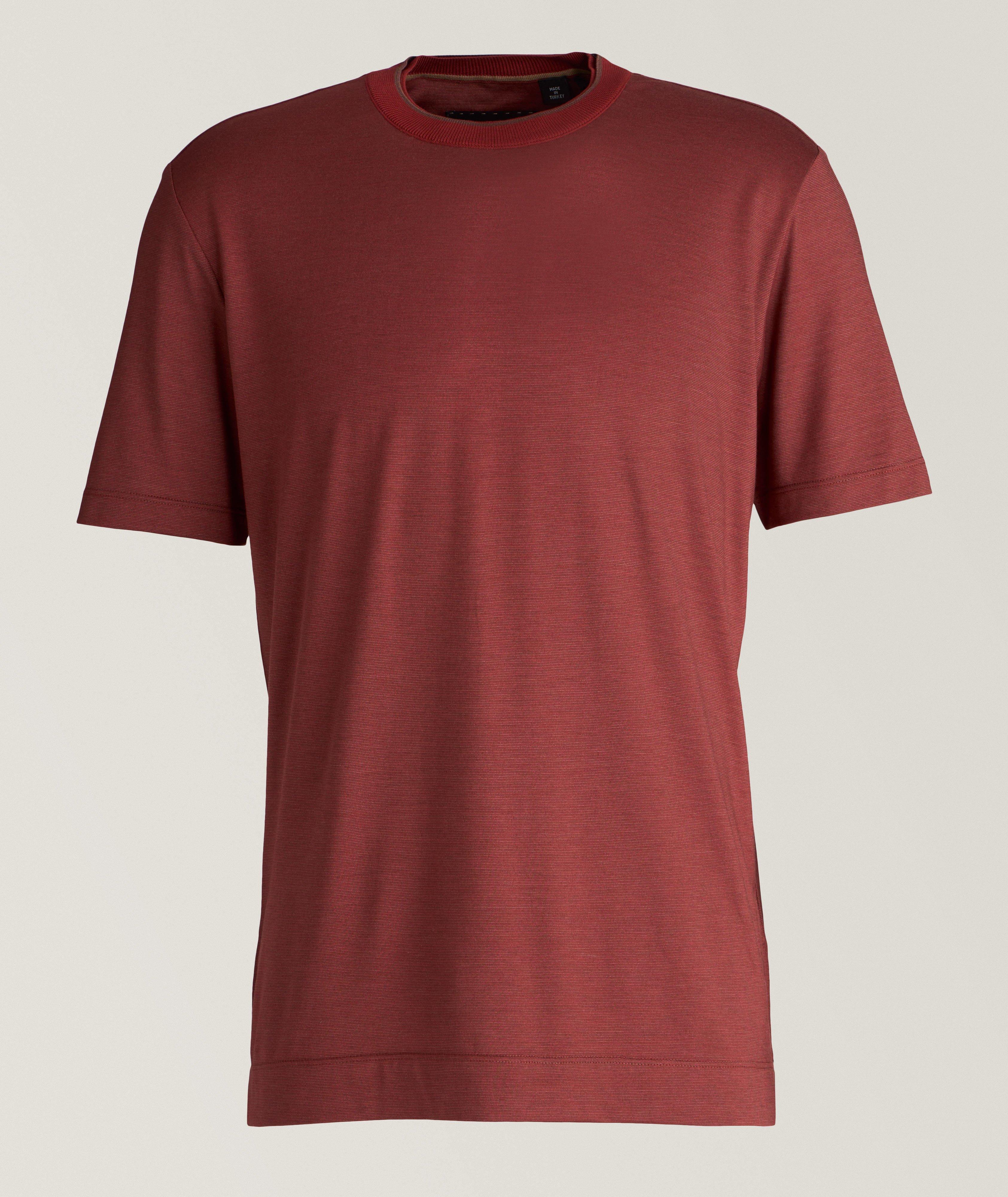 T-shirt en coton et en soie image 0