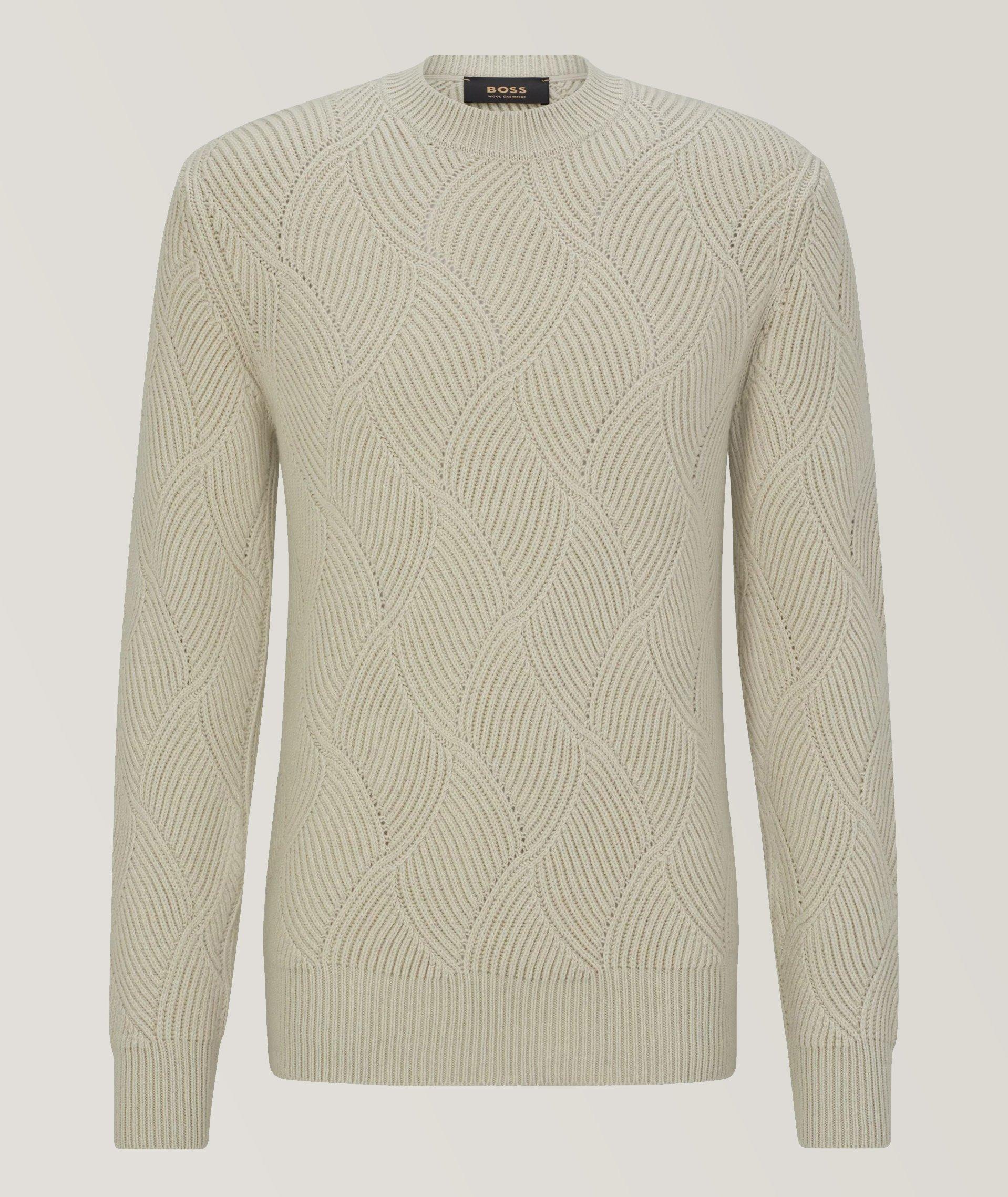 Geometric Virgin Wool-Cashmere Sweater image 0