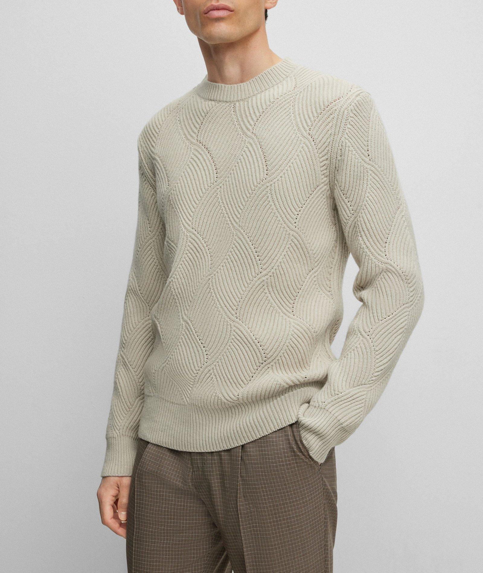 Geometric Virgin Wool-Cashmere Sweater image 1