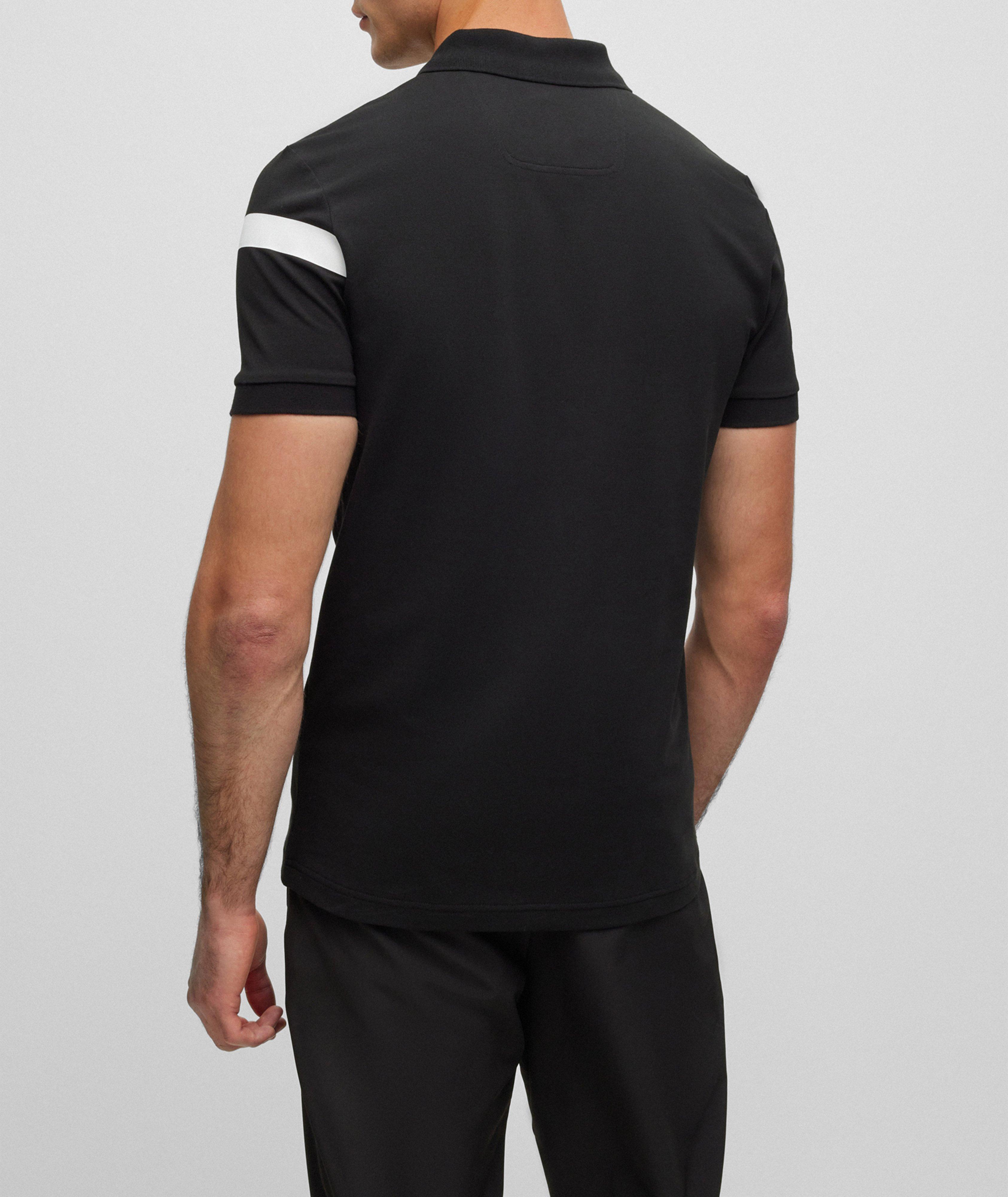 Slim-Fit Striped Logo Cotton-Blend Polo image 2