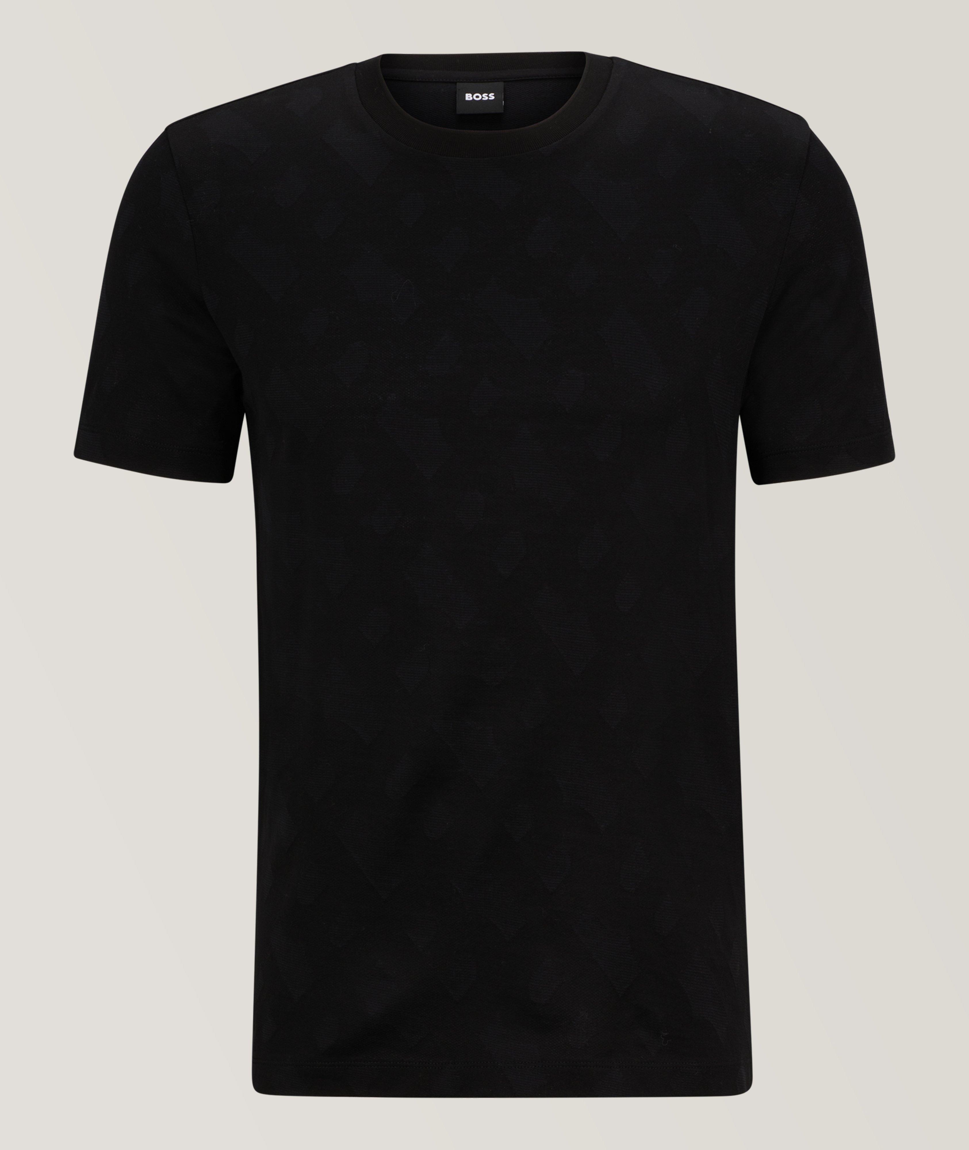 Monogram Jacquard Mercerized Cotton T-Shirt image 0
