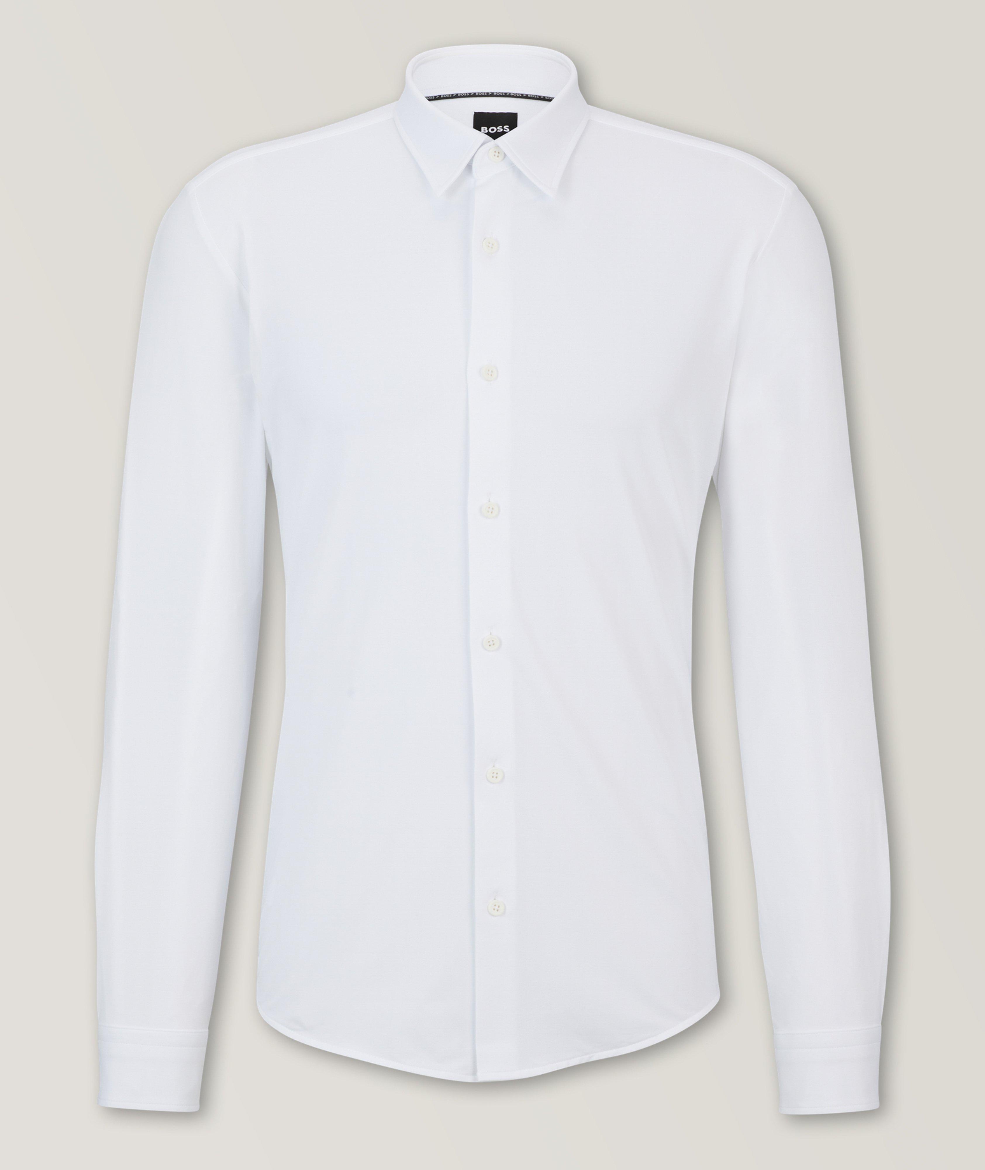 Slim-Fit Stretch-Fabric Sport Shirt image 0