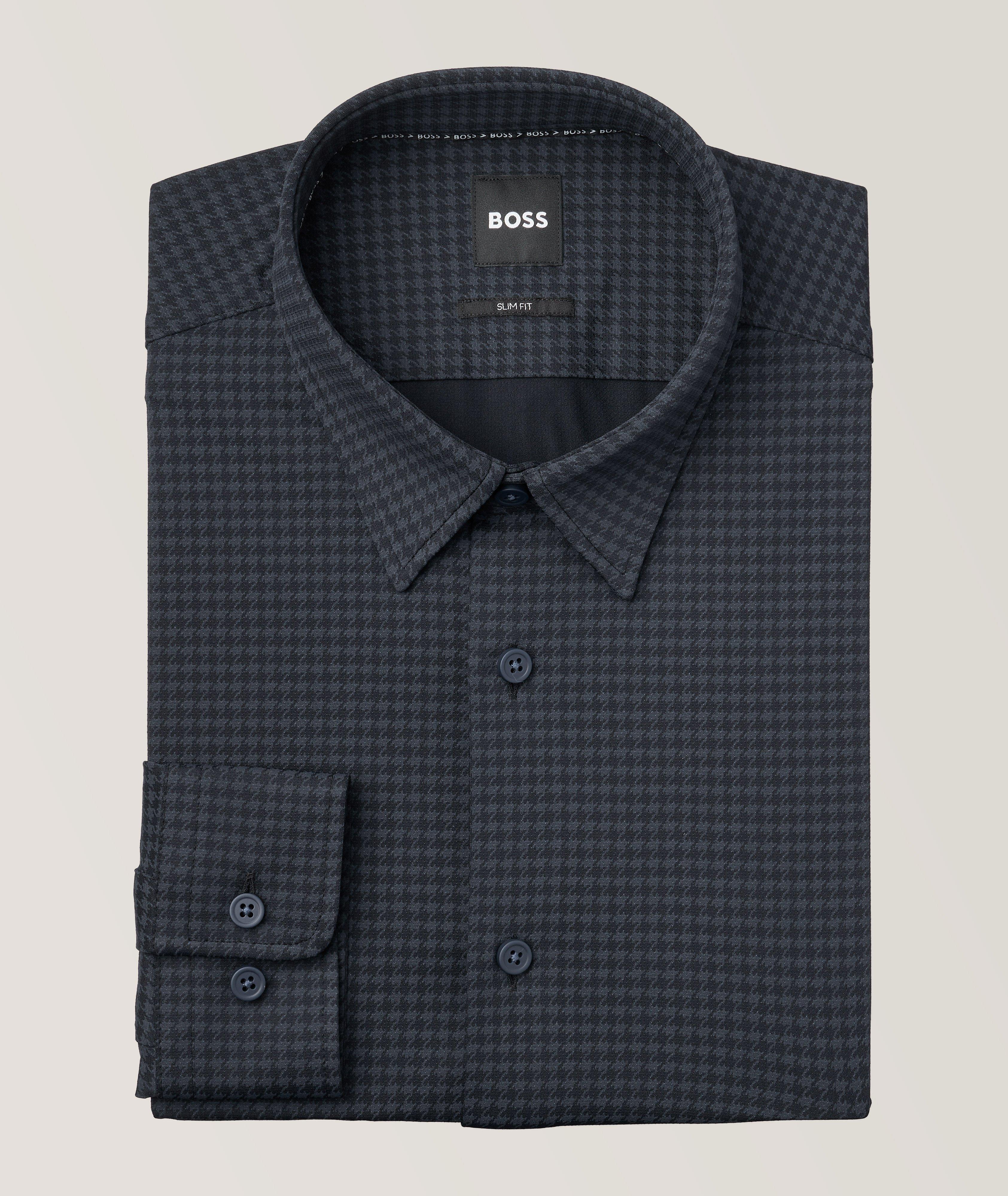 Chemise décontractée à pied-de-poule image 0