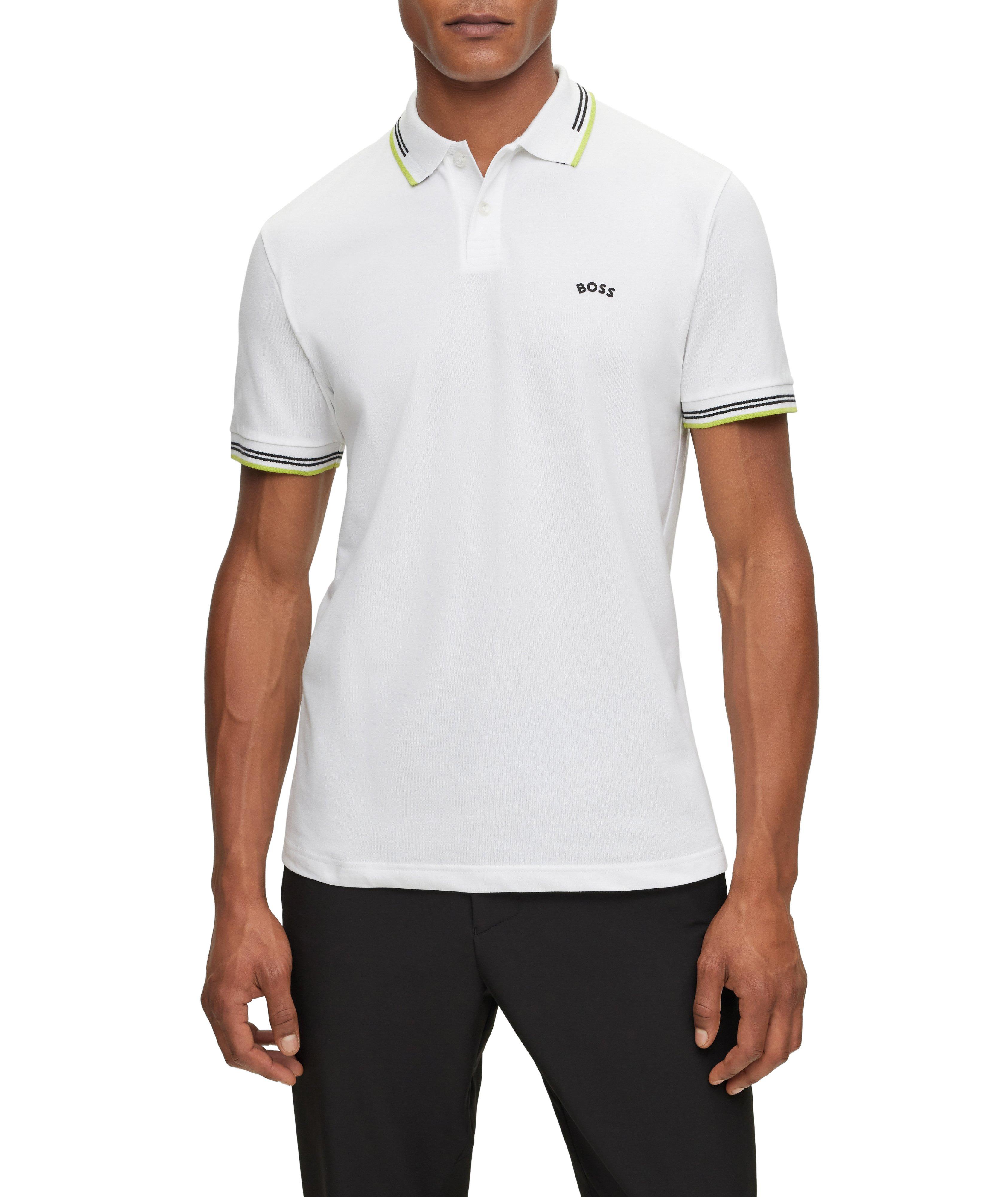 Polo en coton extensible image 1