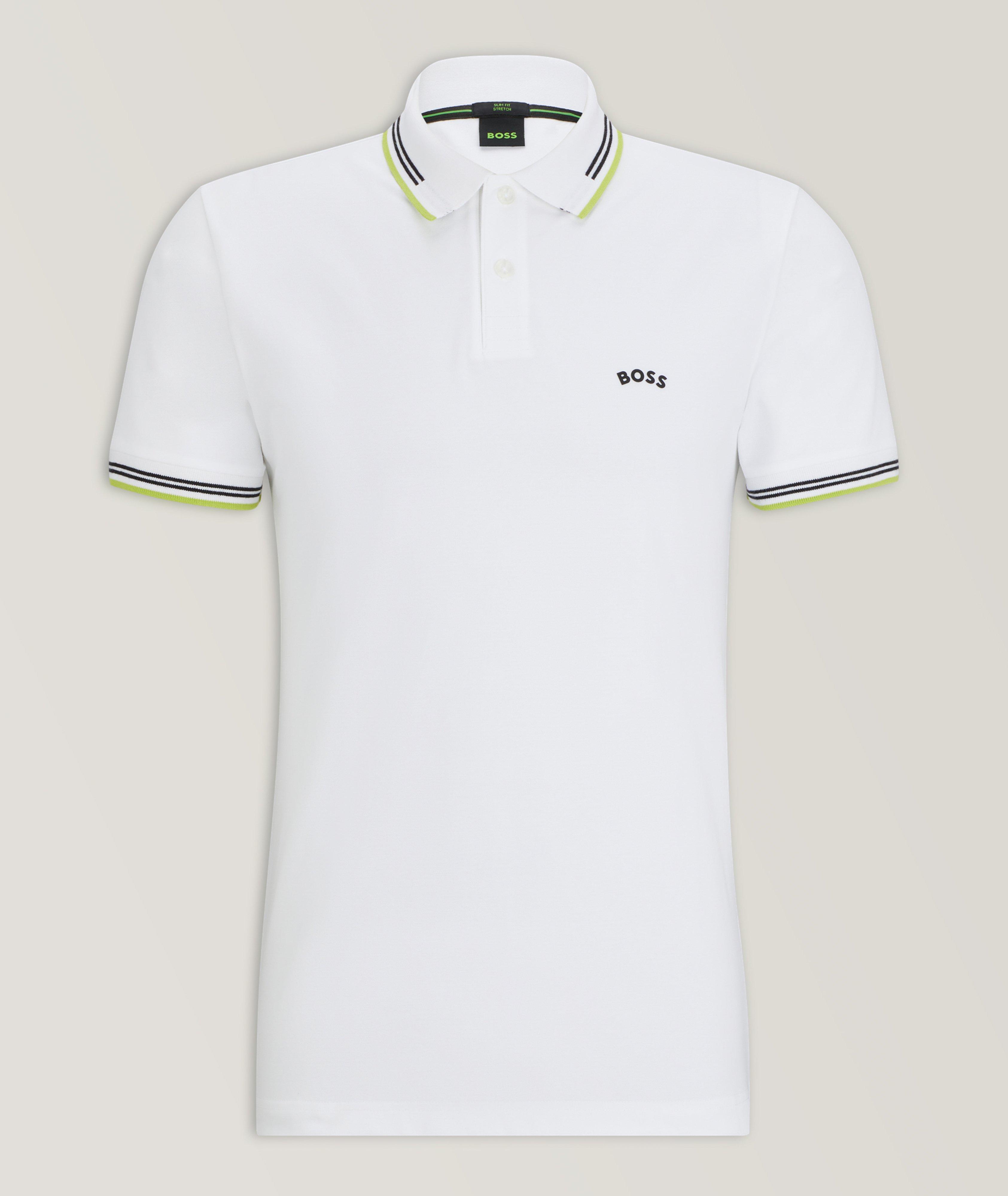 Polo en coton extensible image 0